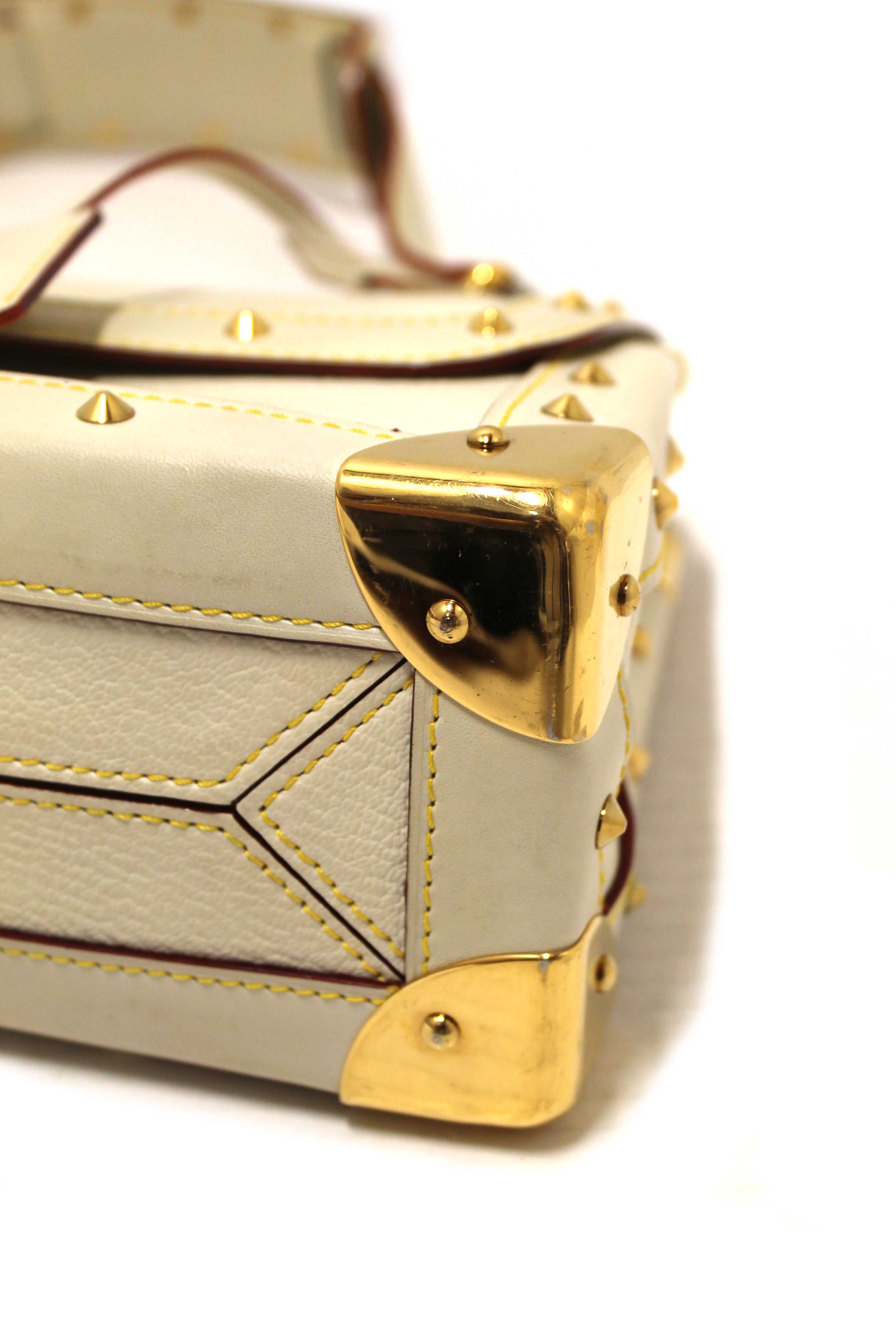 Authentic Louis Vuitton White Suhali Le Talentueux Shoulder Bag