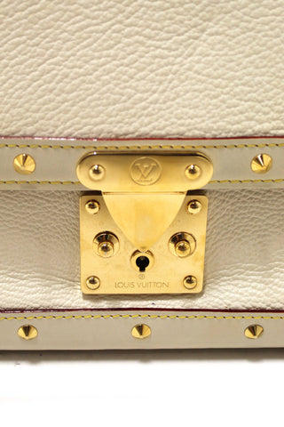 Authentic Louis Vuitton White Suhali Le Talentueux Shoulder Bag