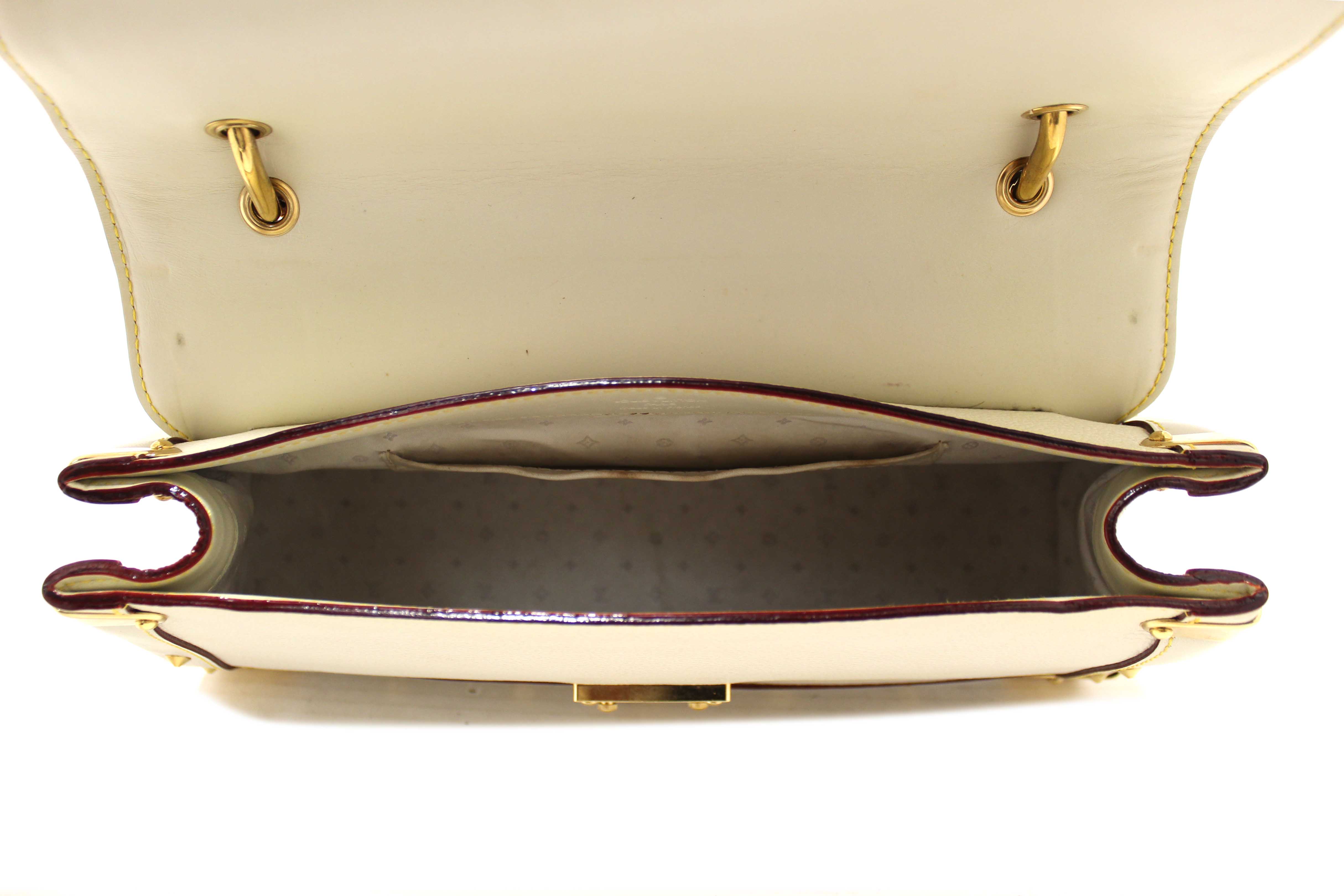 Authentic Louis Vuitton White Suhali Le Talentueux Shoulder Bag