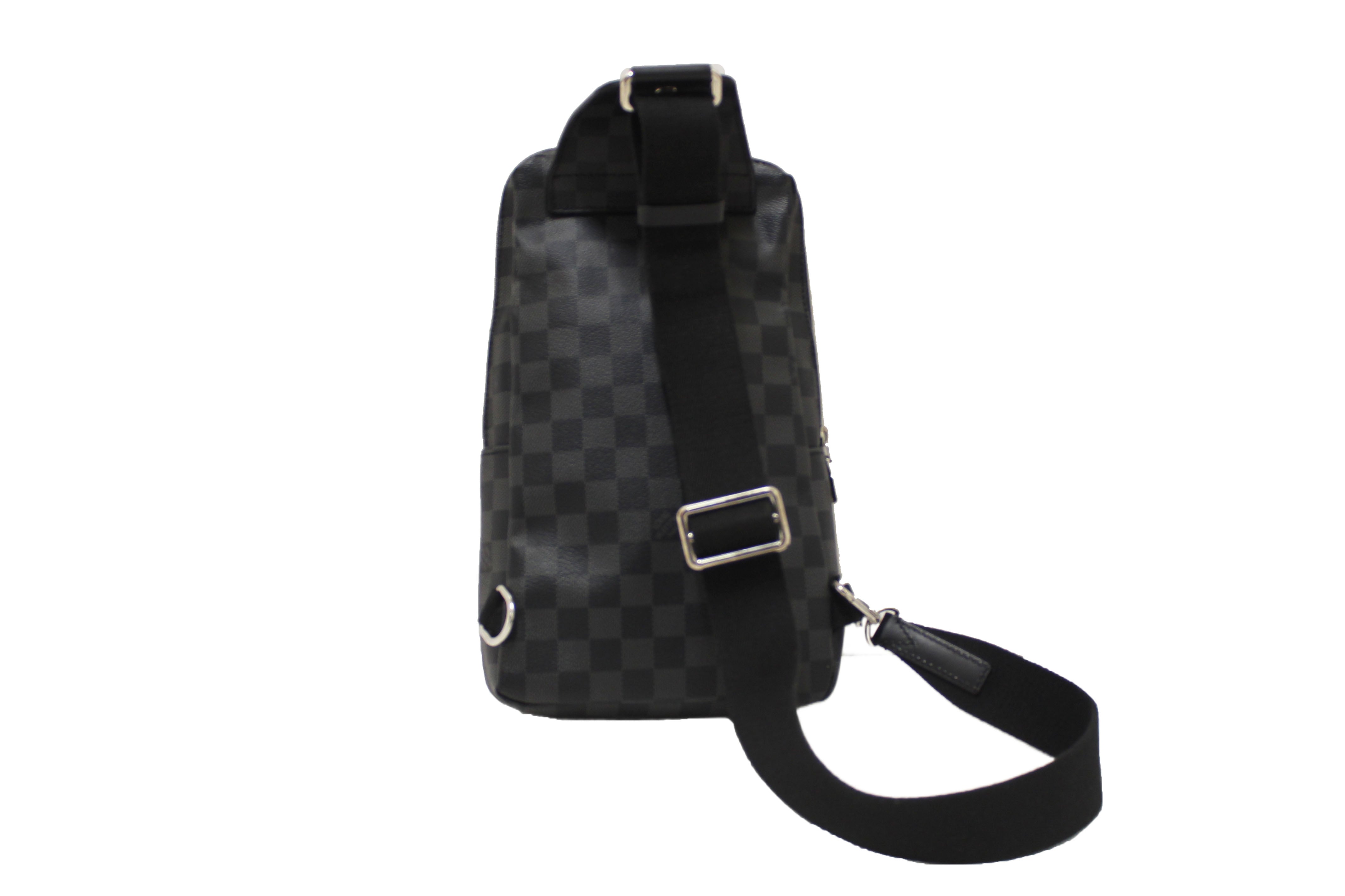 Authentic Louis Vuitton Damier Graphite Canvas Avenue Sling Bag
