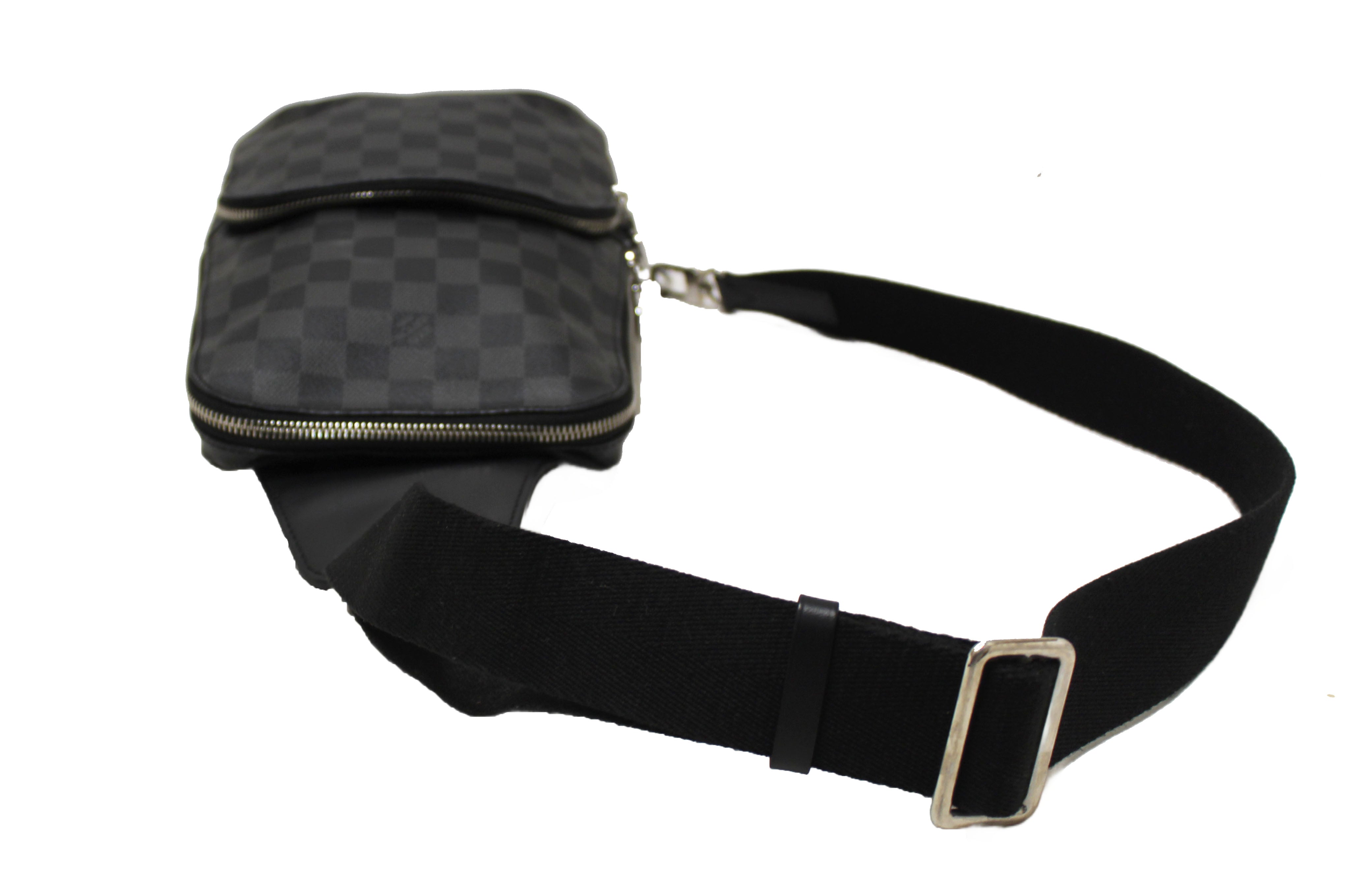 Authentic Louis Vuitton Damier Graphite Canvas Avenue Sling Bag
