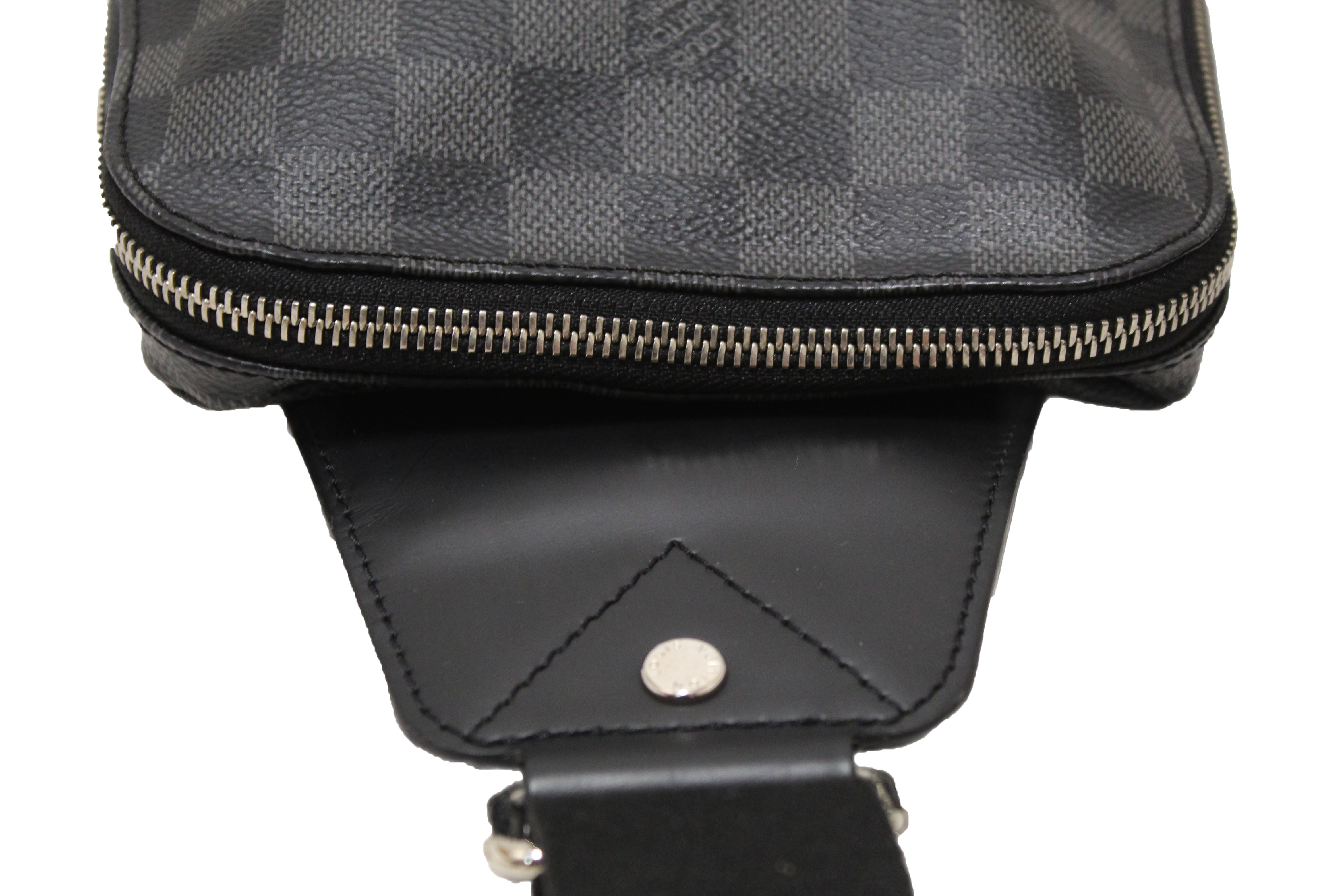 Authentic Louis Vuitton Damier Graphite Canvas Avenue Sling Bag