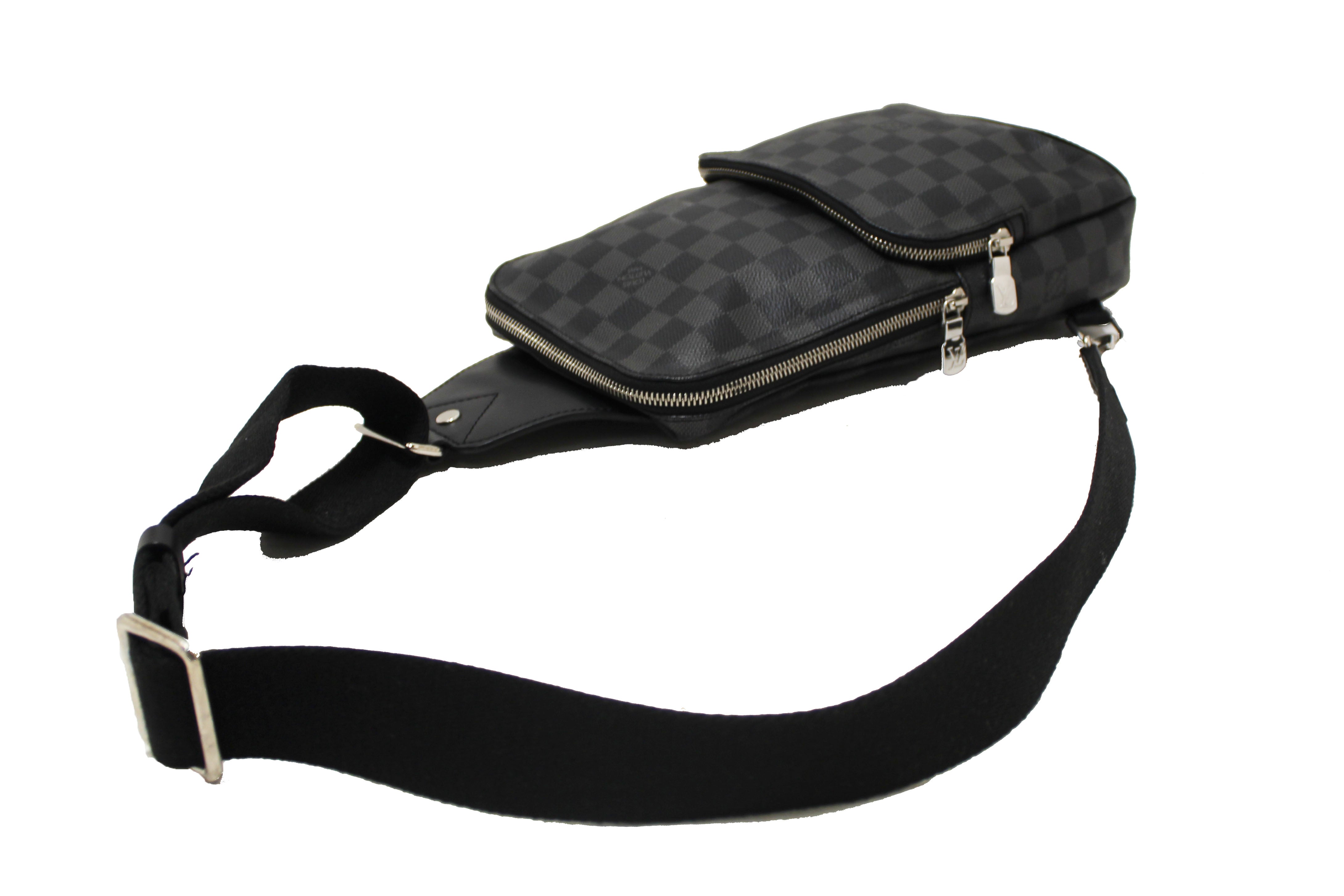 Authentic Louis Vuitton Damier Graphite Canvas Avenue Sling Bag