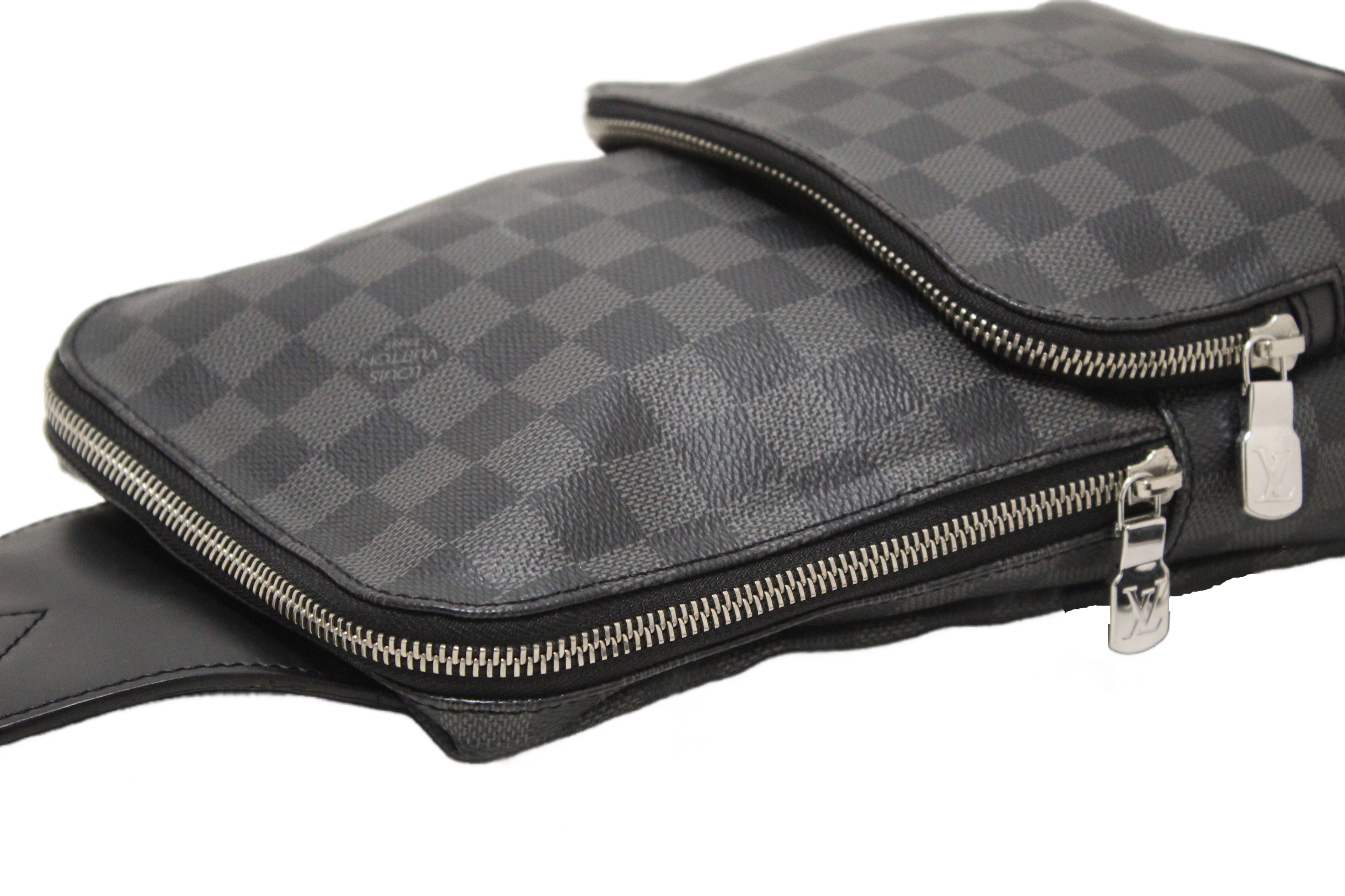 Authentic Louis Vuitton Damier Graphite Canvas Avenue Sling Bag