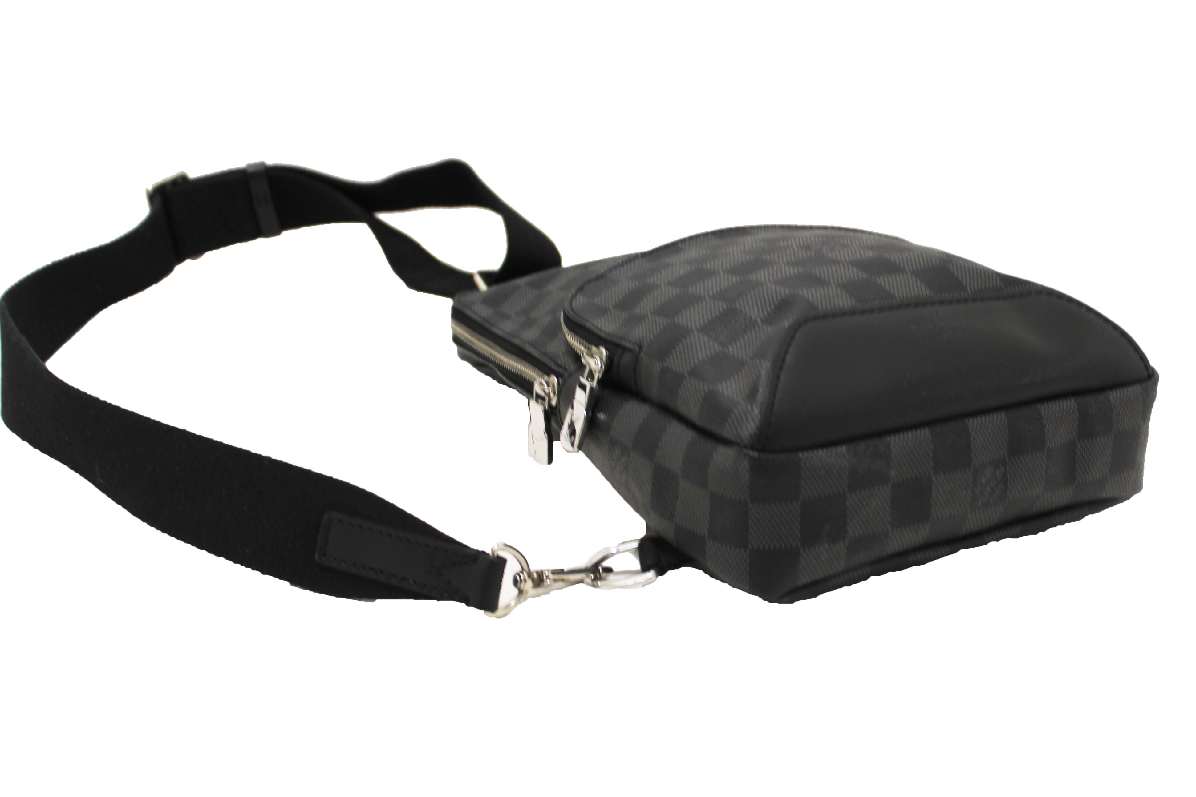 Authentic Louis Vuitton Damier Graphite Canvas Avenue Sling Bag