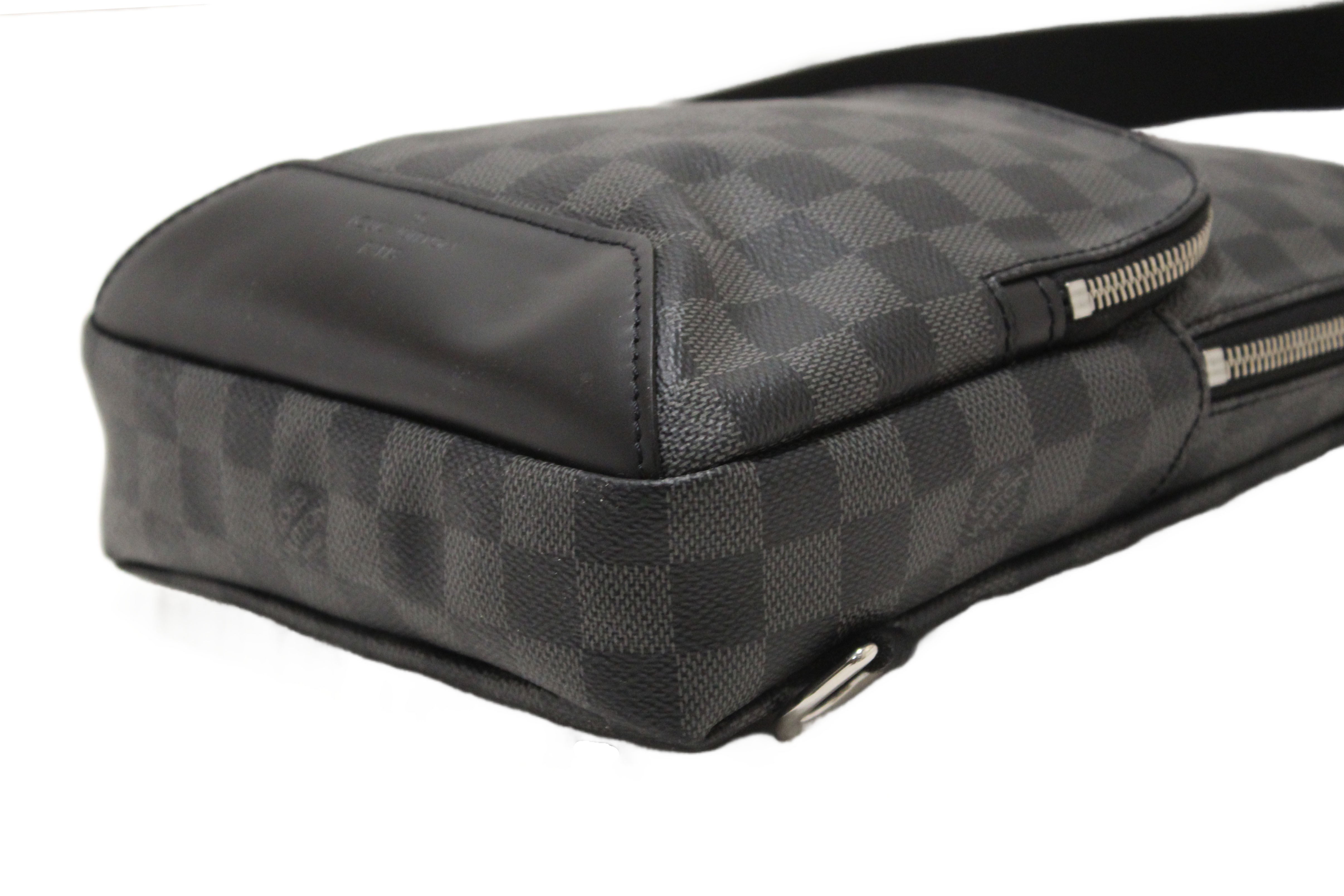 Authentic Louis Vuitton Damier Graphite Canvas Avenue Sling Bag