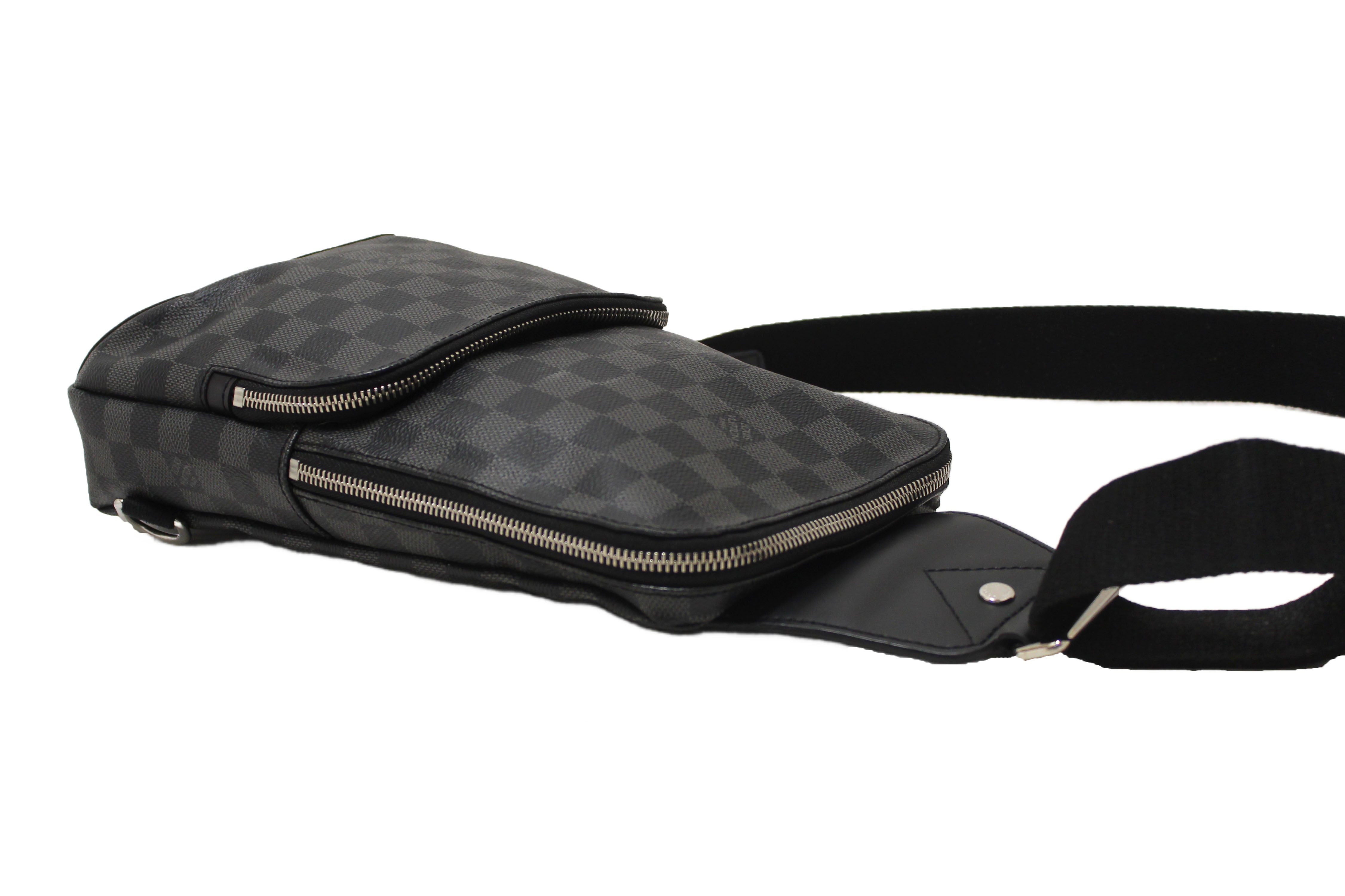 Authentic Louis Vuitton Damier Graphite Canvas Avenue Sling Bag