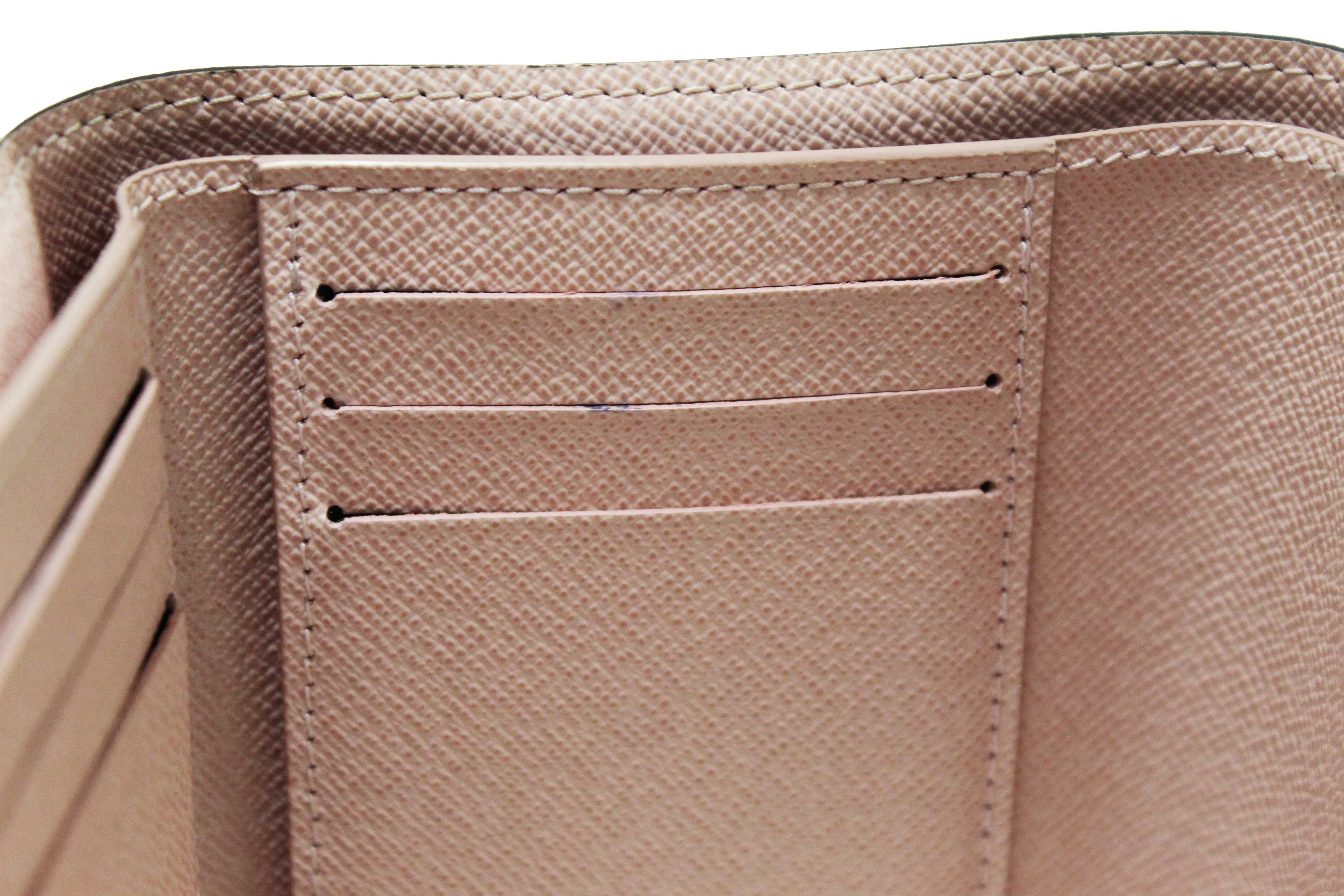 Authentic Louis Vuitton Classic Monogram Rose Ballerine Pink Victorine Wallet