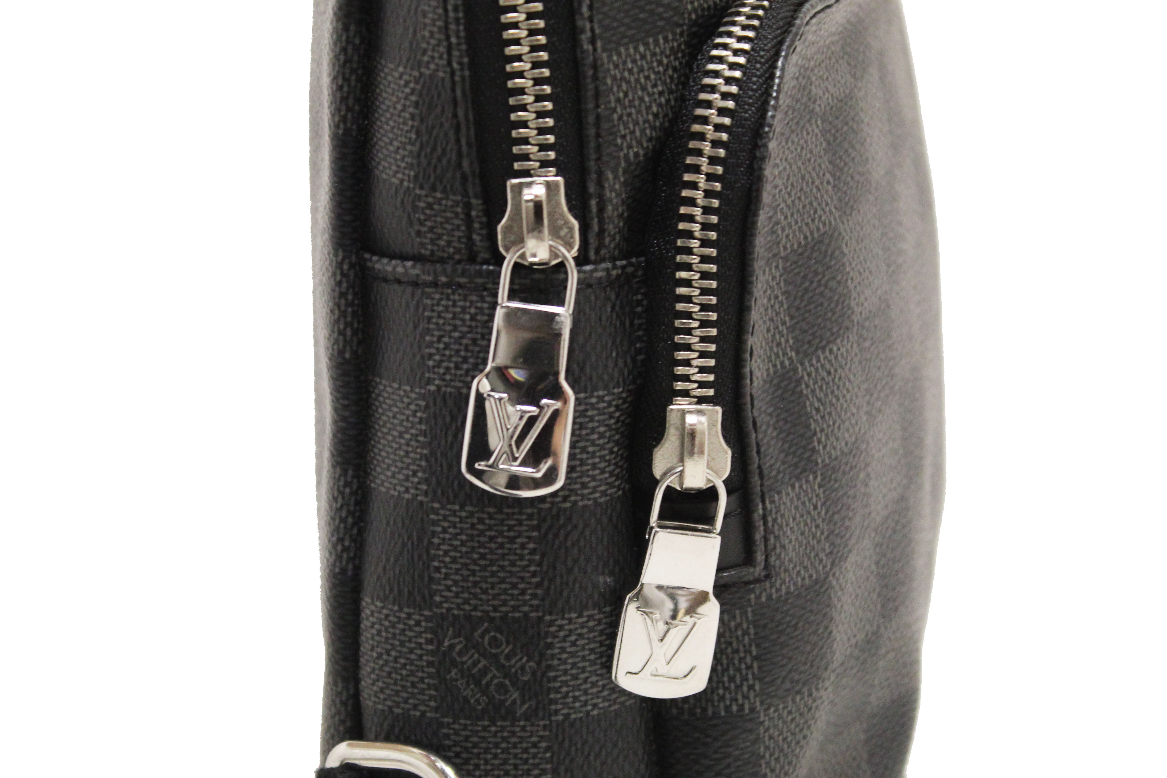 Authentic Louis Vuitton Damier Graphite Canvas Avenue Sling Bag
