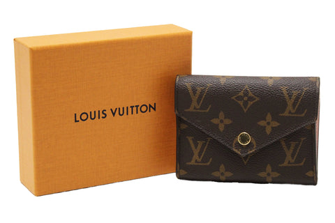 Authentic Louis Vuitton Classic Monogram Rose Ballerine Pink Victorine Wallet