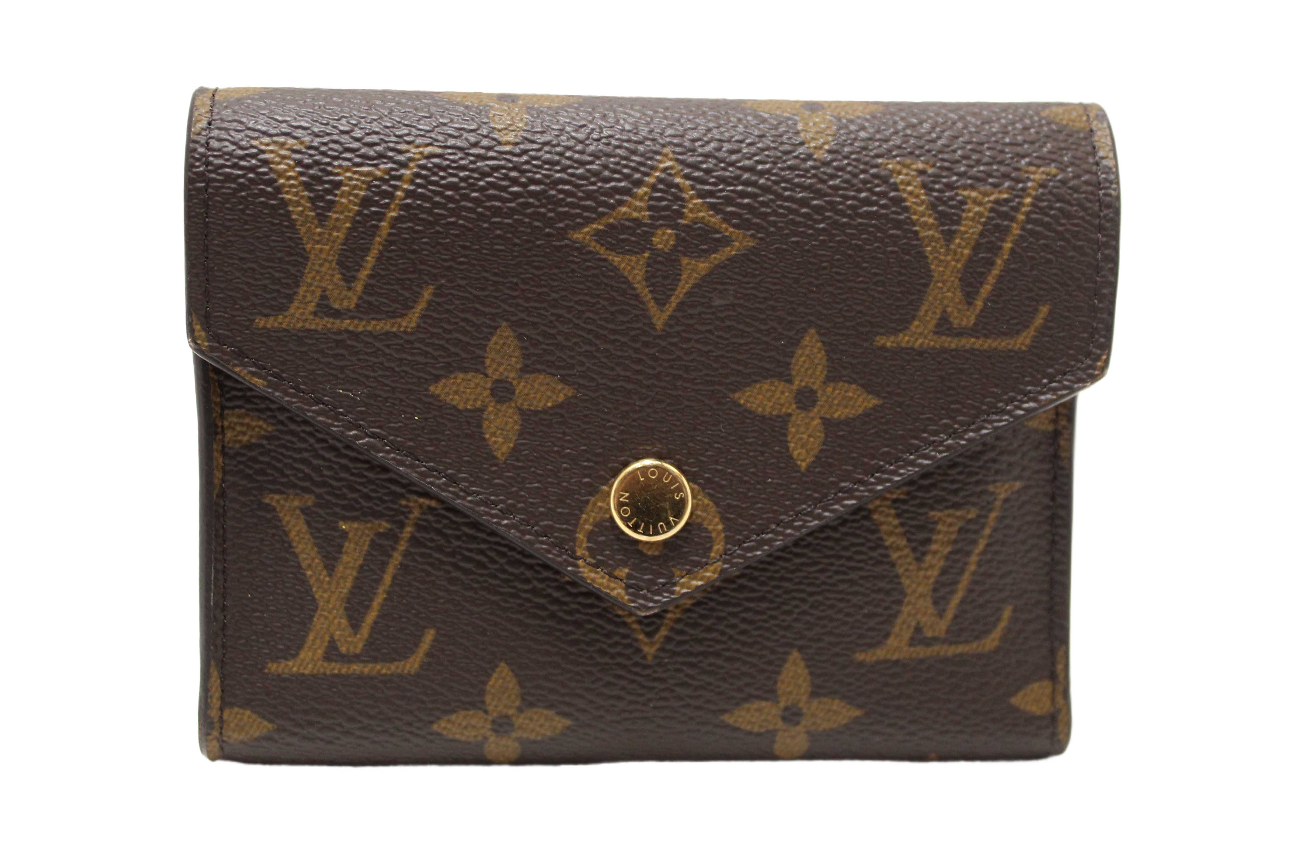 Authentic Louis Vuitton Classic Monogram Rose Ballerine Pink Victorine Wallet