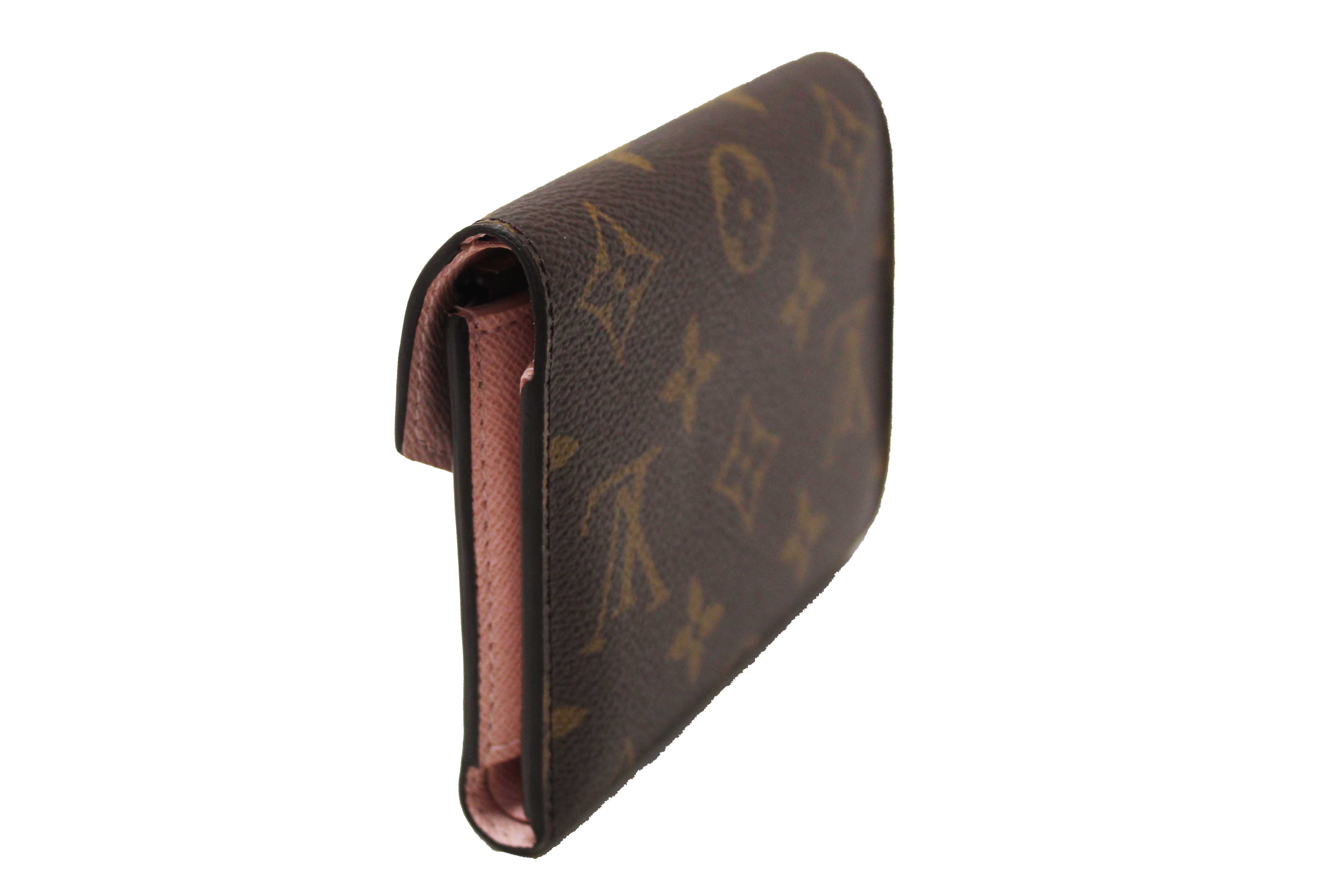 Authentic Louis Vuitton Classic Monogram Rose Ballerine Pink Victorine Wallet