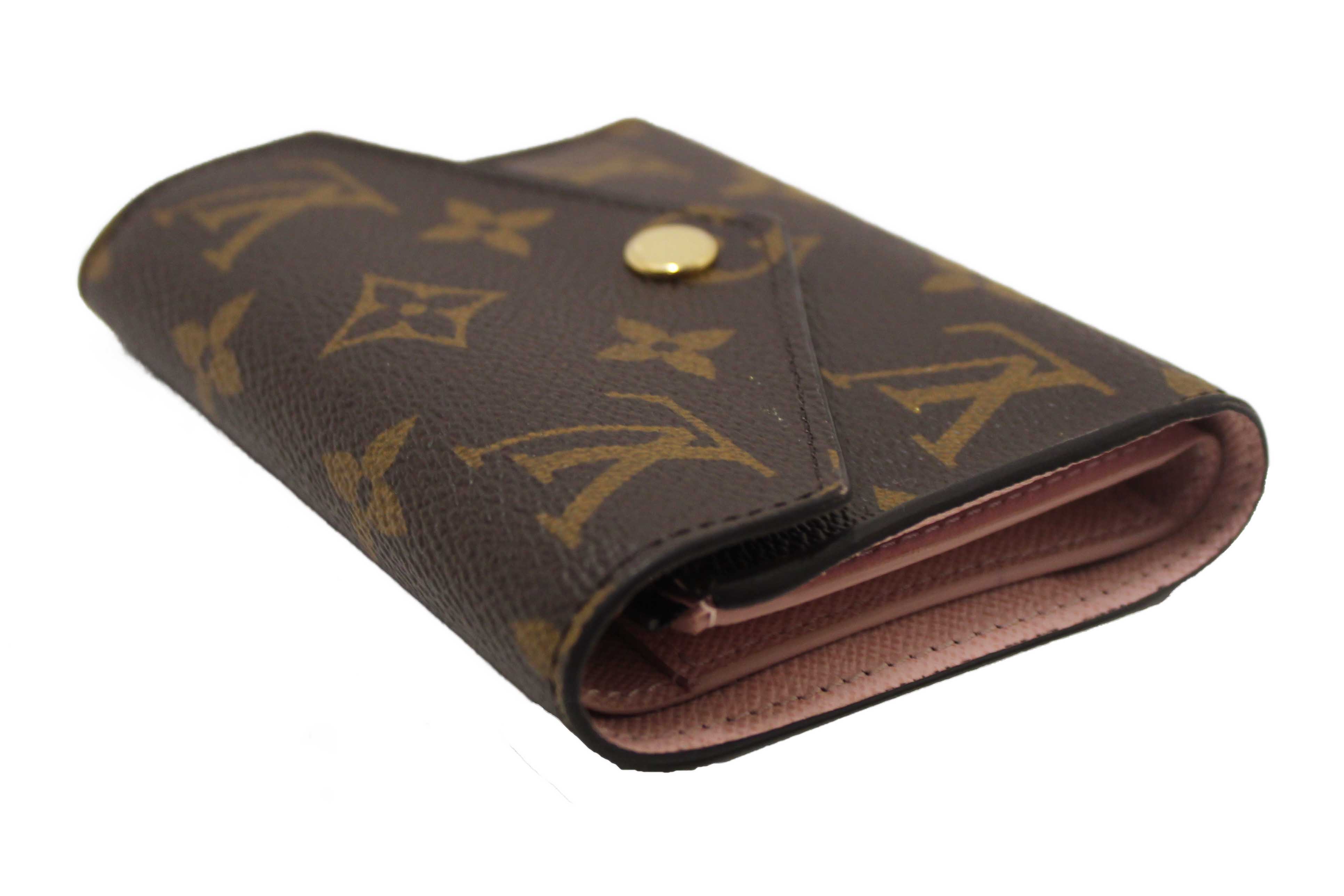 Authentic Louis Vuitton Classic Monogram Rose Ballerine Pink Victorine Wallet