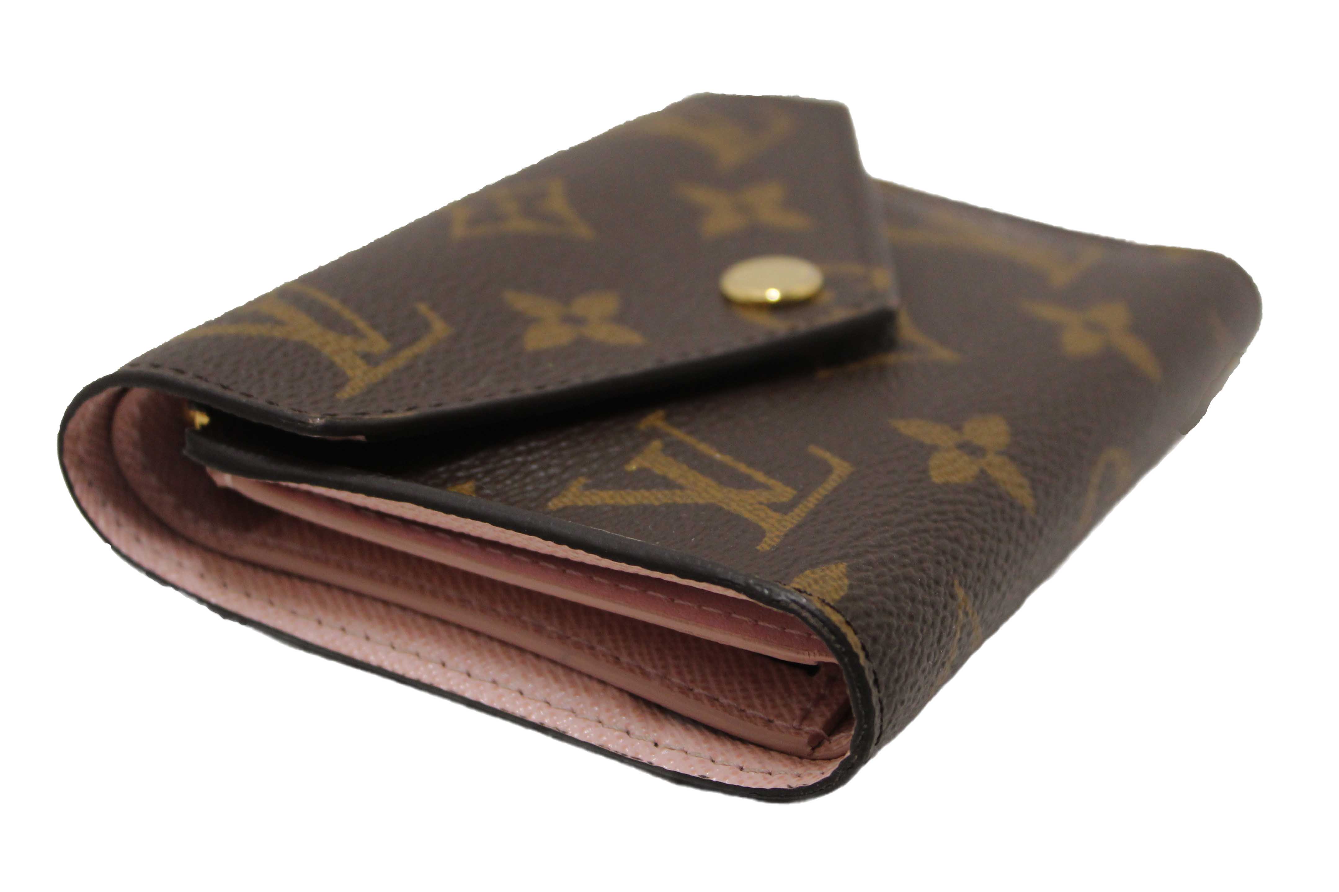 Authentic Louis Vuitton Classic Monogram Rose Ballerine Pink Victorine Wallet