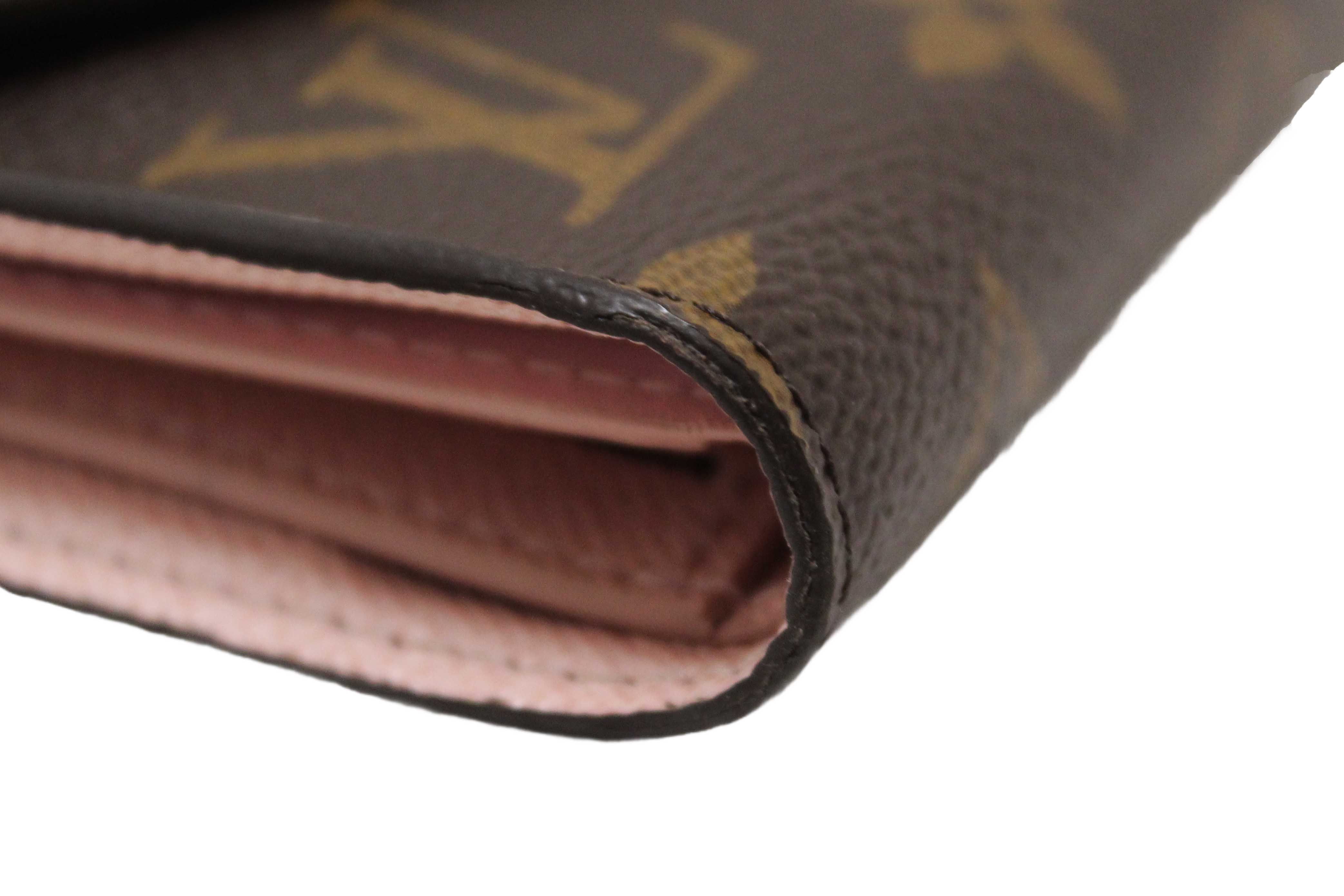 Authentic Louis Vuitton Classic Monogram Rose Ballerine Pink Victorine Wallet