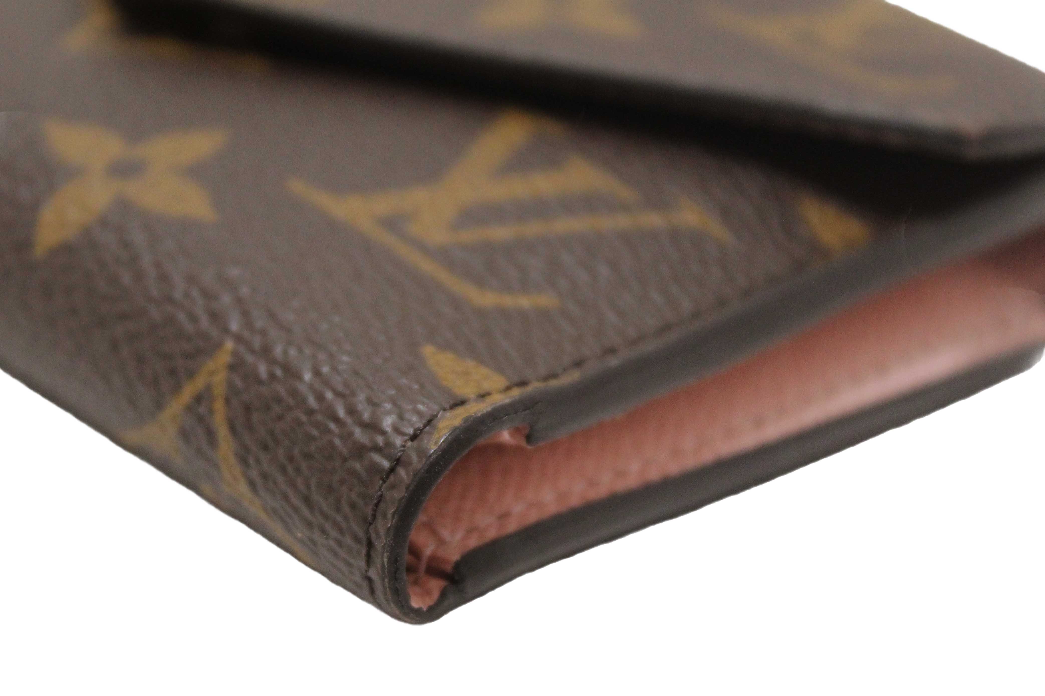 Authentic Louis Vuitton Classic Monogram Rose Ballerine Pink Victorine Wallet