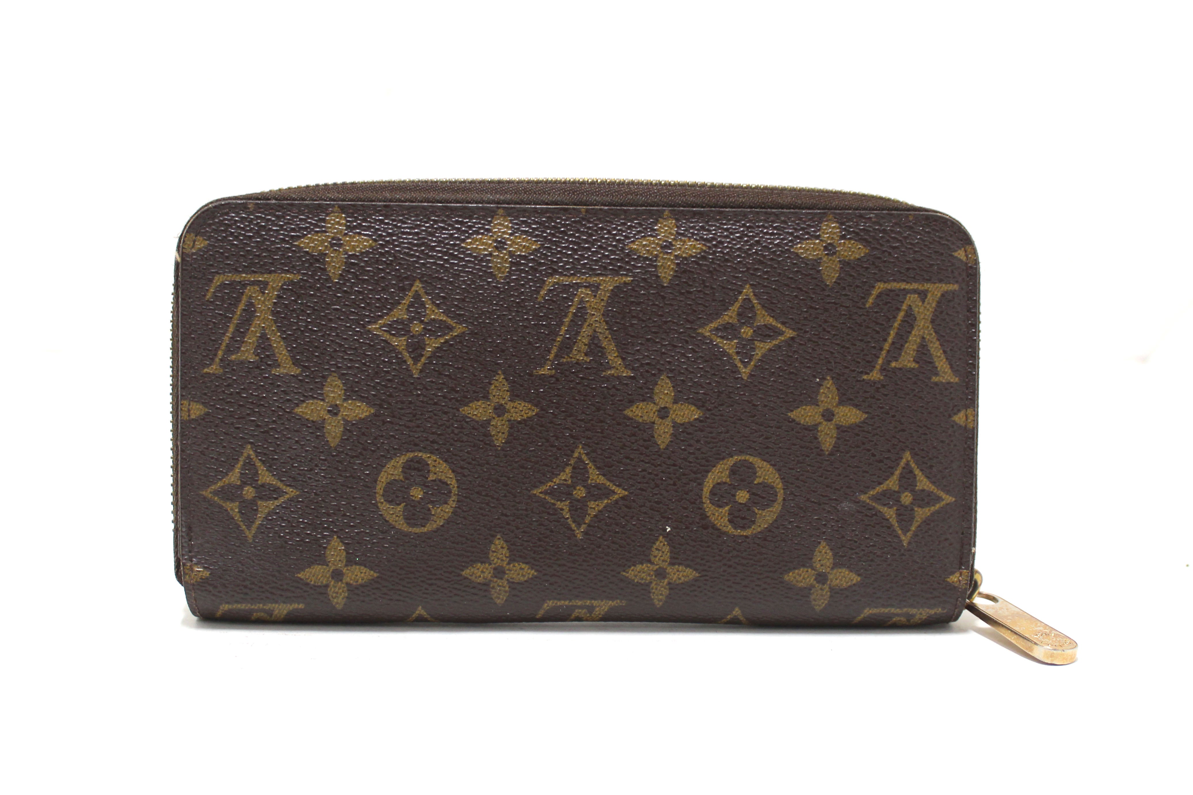 Louis Vuitton - Authenticated Zippy Wallet - Leather Brown Plain for Women, Very Good Condition