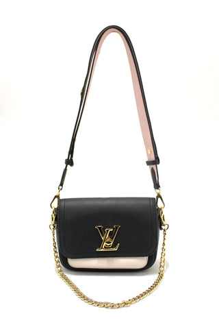 Authentic Louis Vuitton Black Lockme Tender Shoulder and Crossbody Bag