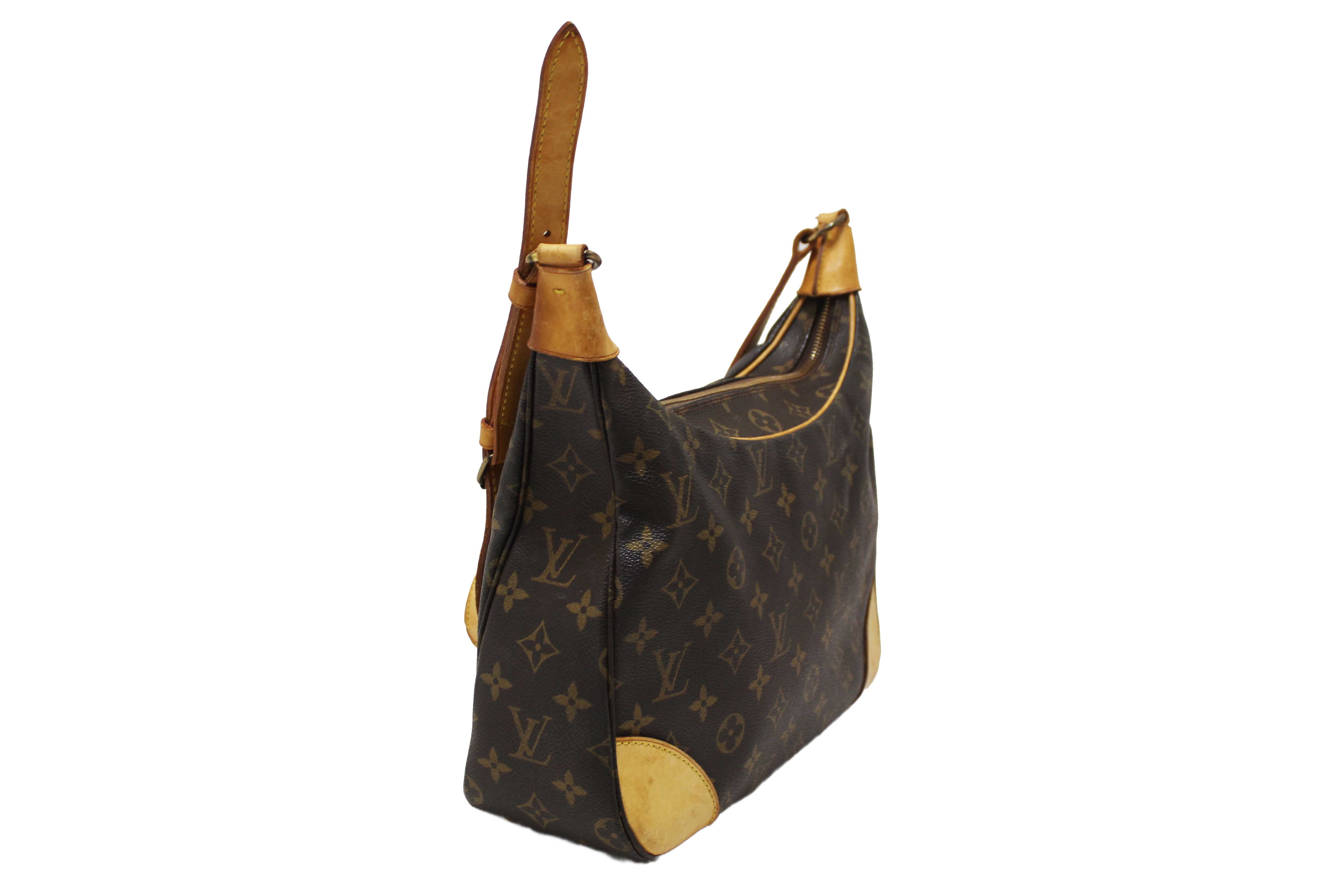 Authentic Louis Vuitton Classic Monogram Boulogne 30 Shoulder Bag