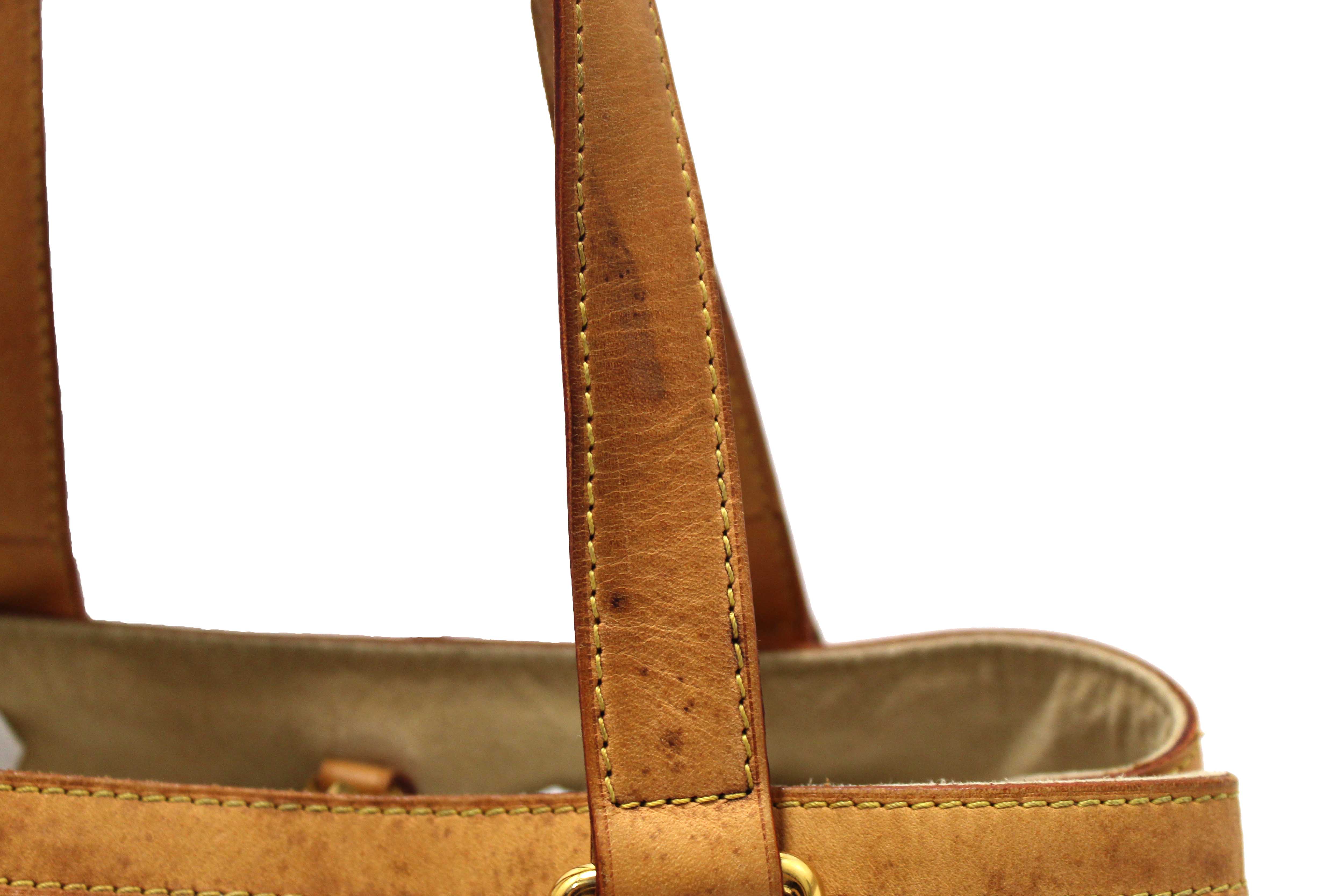 Authentic Louis Vuitton Damier Azur Canvas Hampstead PM Tote Bag