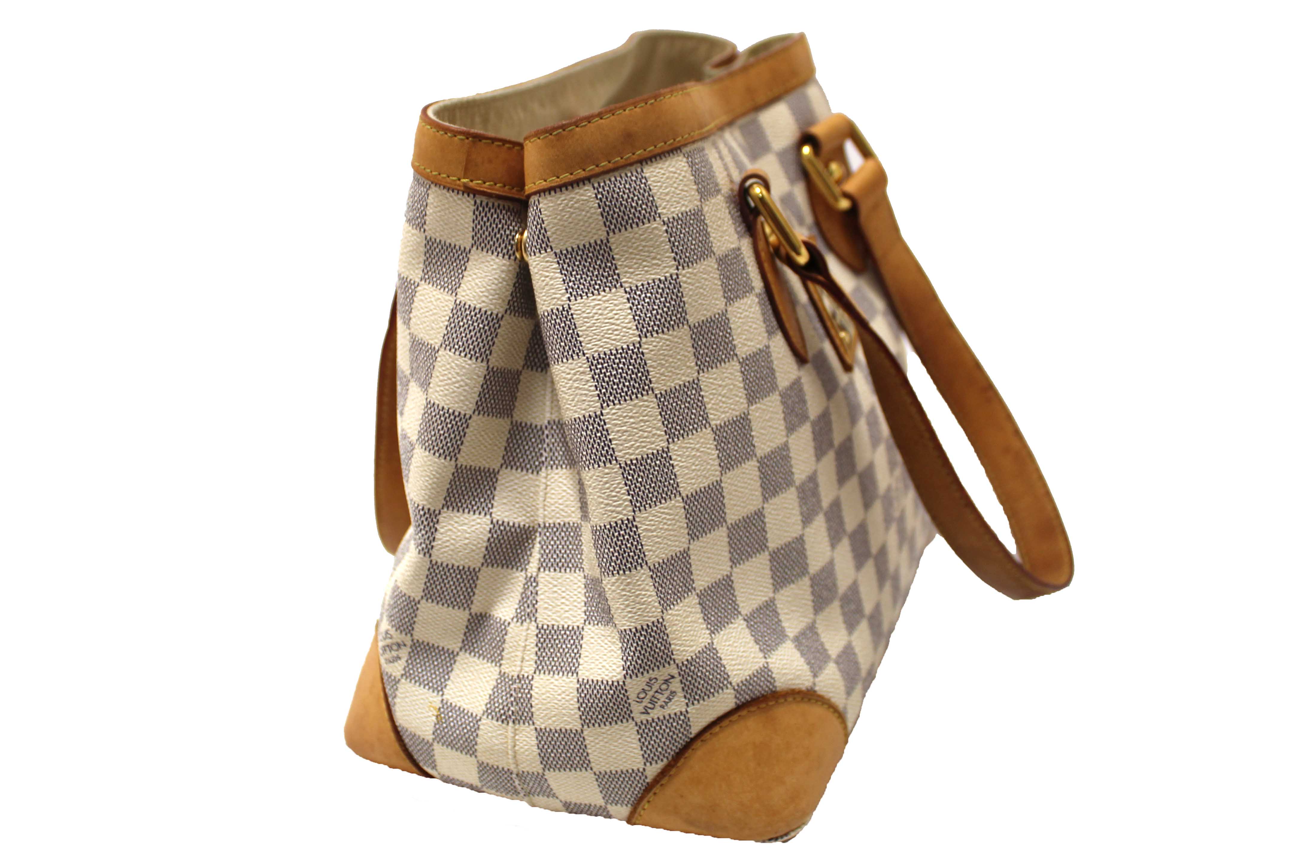 Authentic Louis Vuitton Damier Azur Canvas Hampstead PM Tote Bag