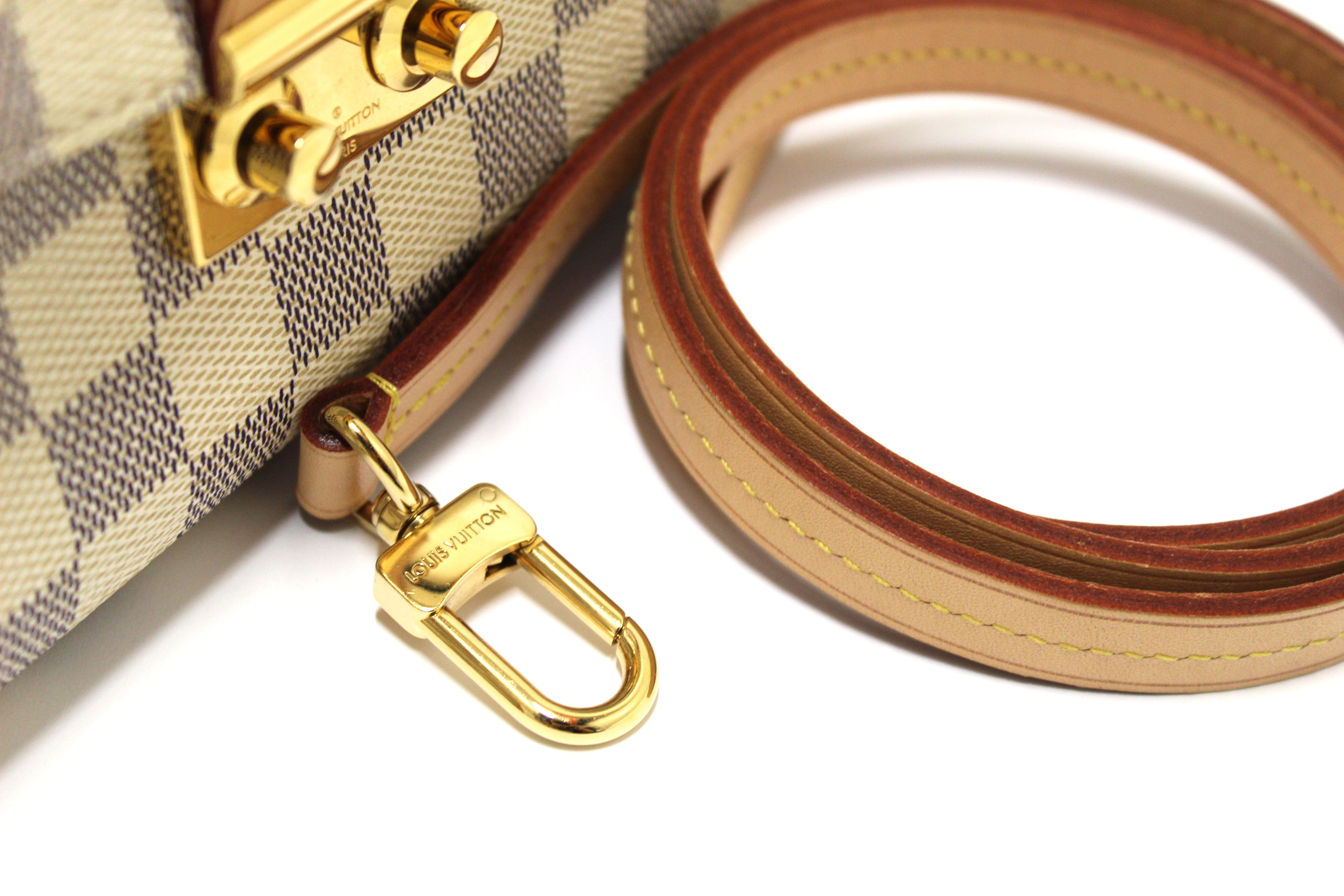 Authentic Louis Vuitton Damier Azur Croisette Handbag/Messenger Bag