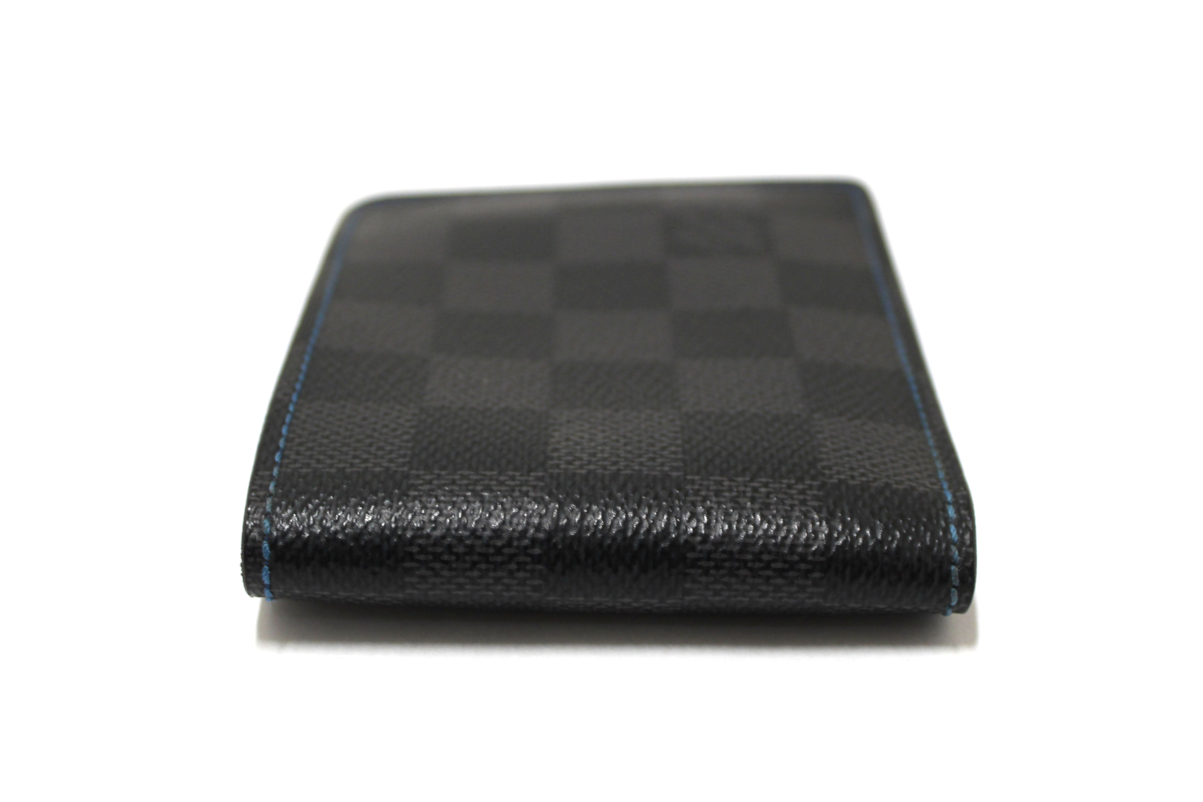 Authentic Louis Vuitton Damier Graphite Canvas Slender Men's Wallet