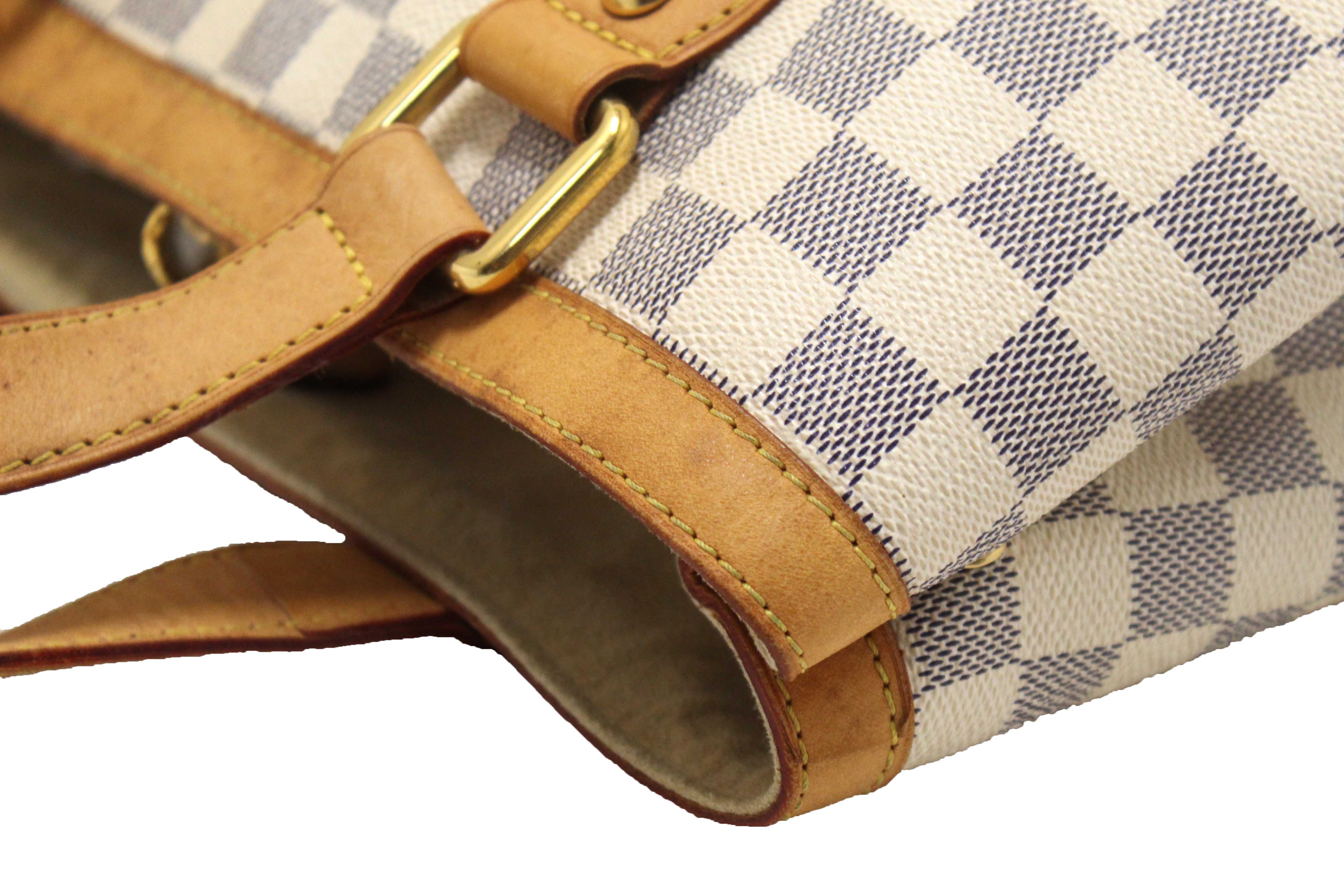 Authentic Louis Vuitton Damier Azur Canvas Hampstead PM Tote Bag