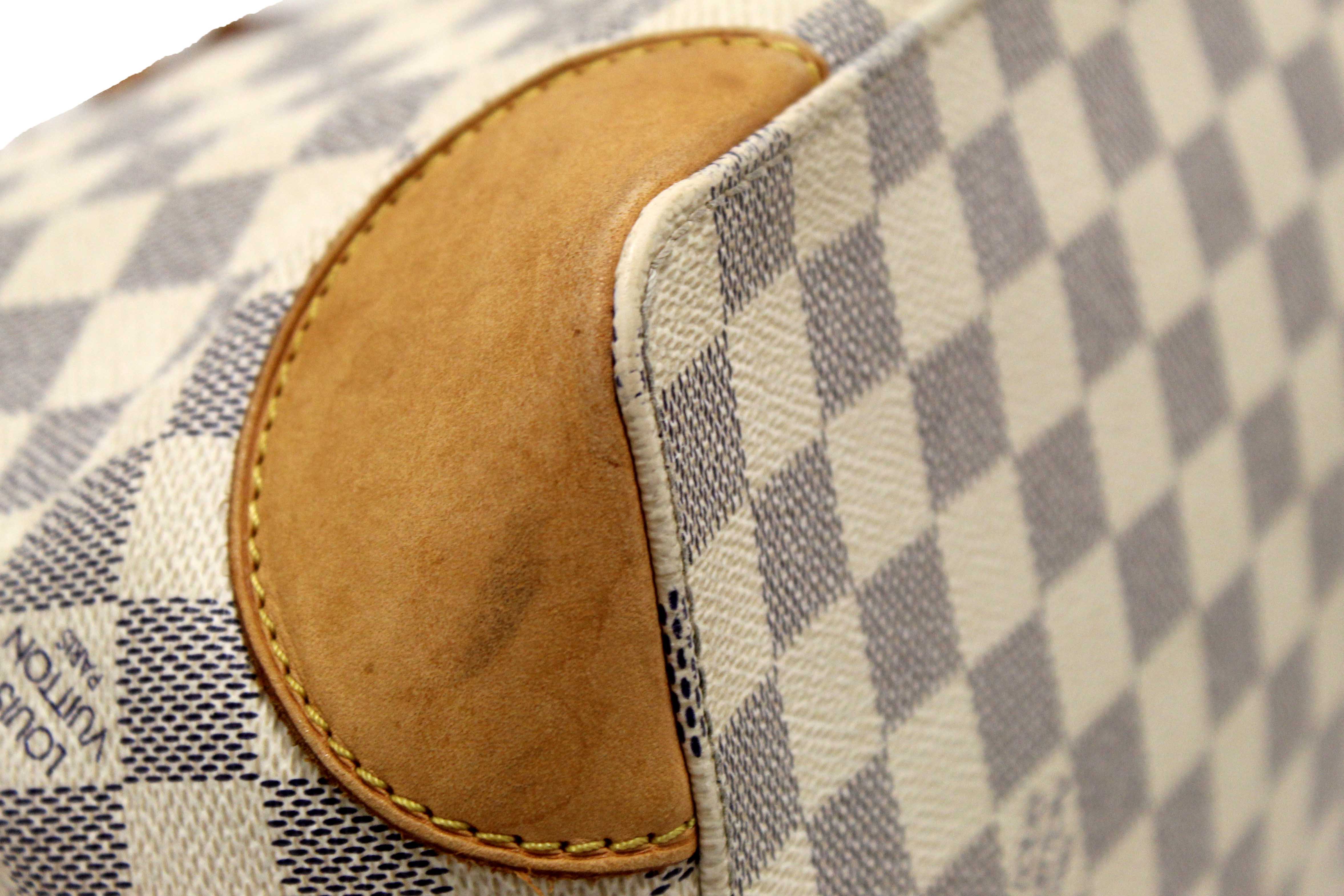 Authentic Louis Vuitton Damier Azur Canvas Hampstead PM Tote Bag