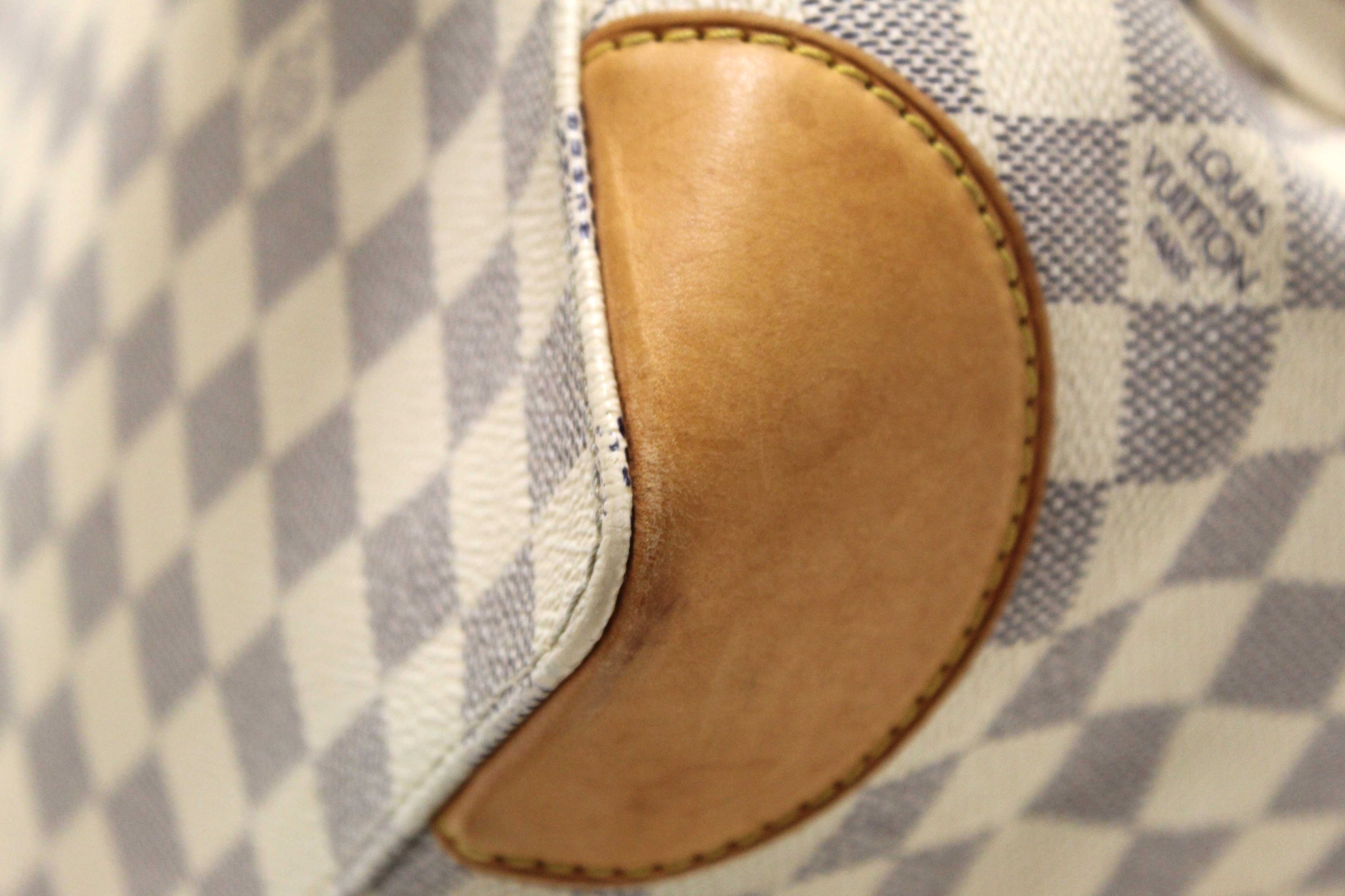 Authentic Louis Vuitton Damier Azur Canvas Hampstead PM Tote Bag