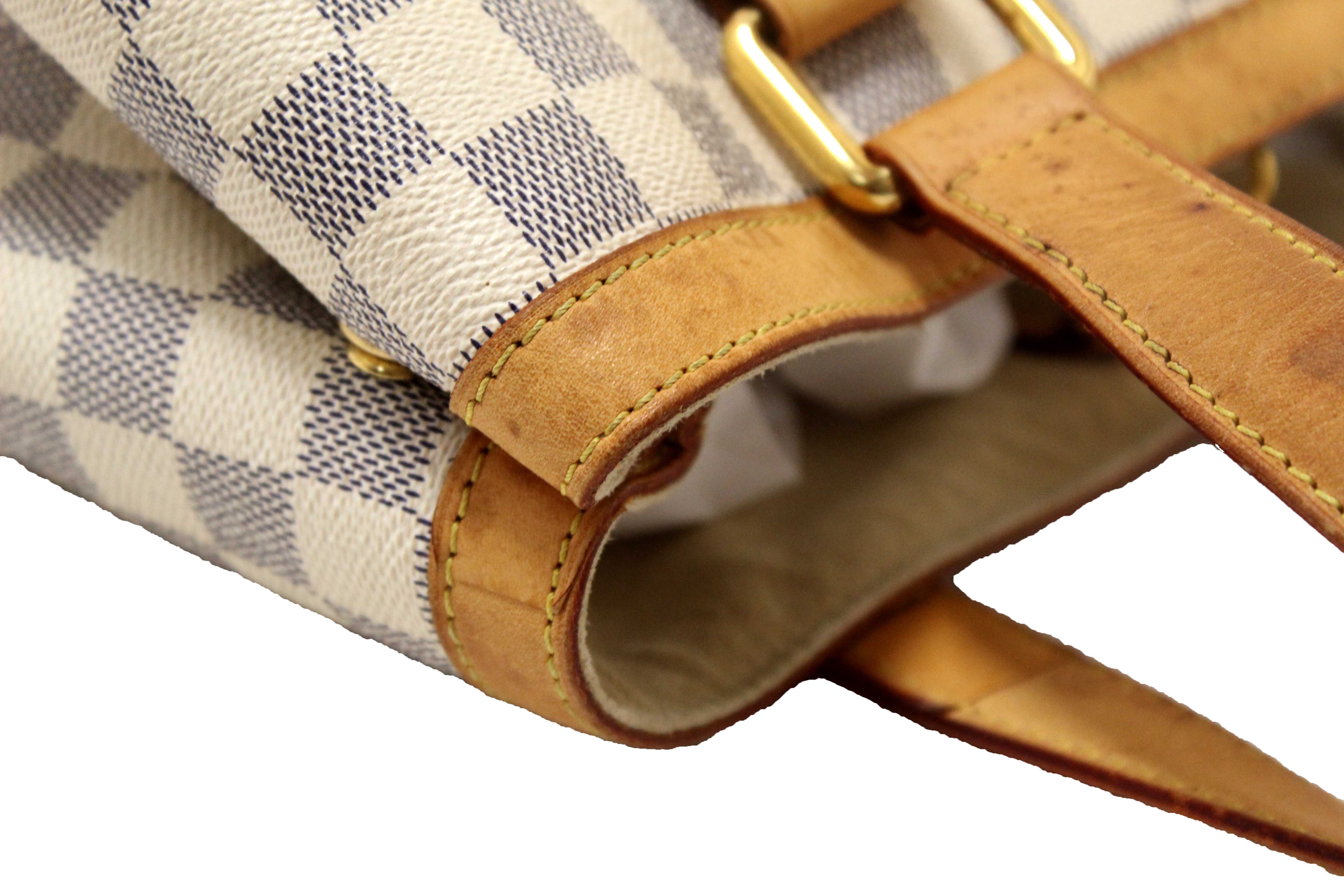 Authentic Louis Vuitton Damier Azur Canvas Hampstead PM Tote Bag