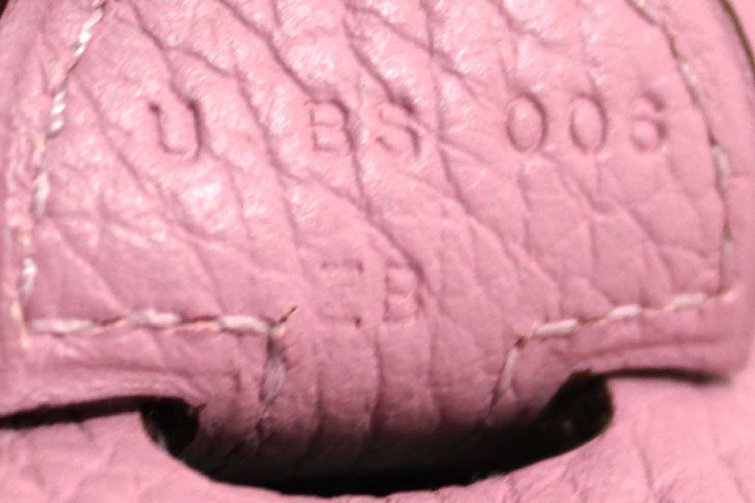 Authentic Hermes Pink Clemence Leather Evelyne III PM Messenger Bag