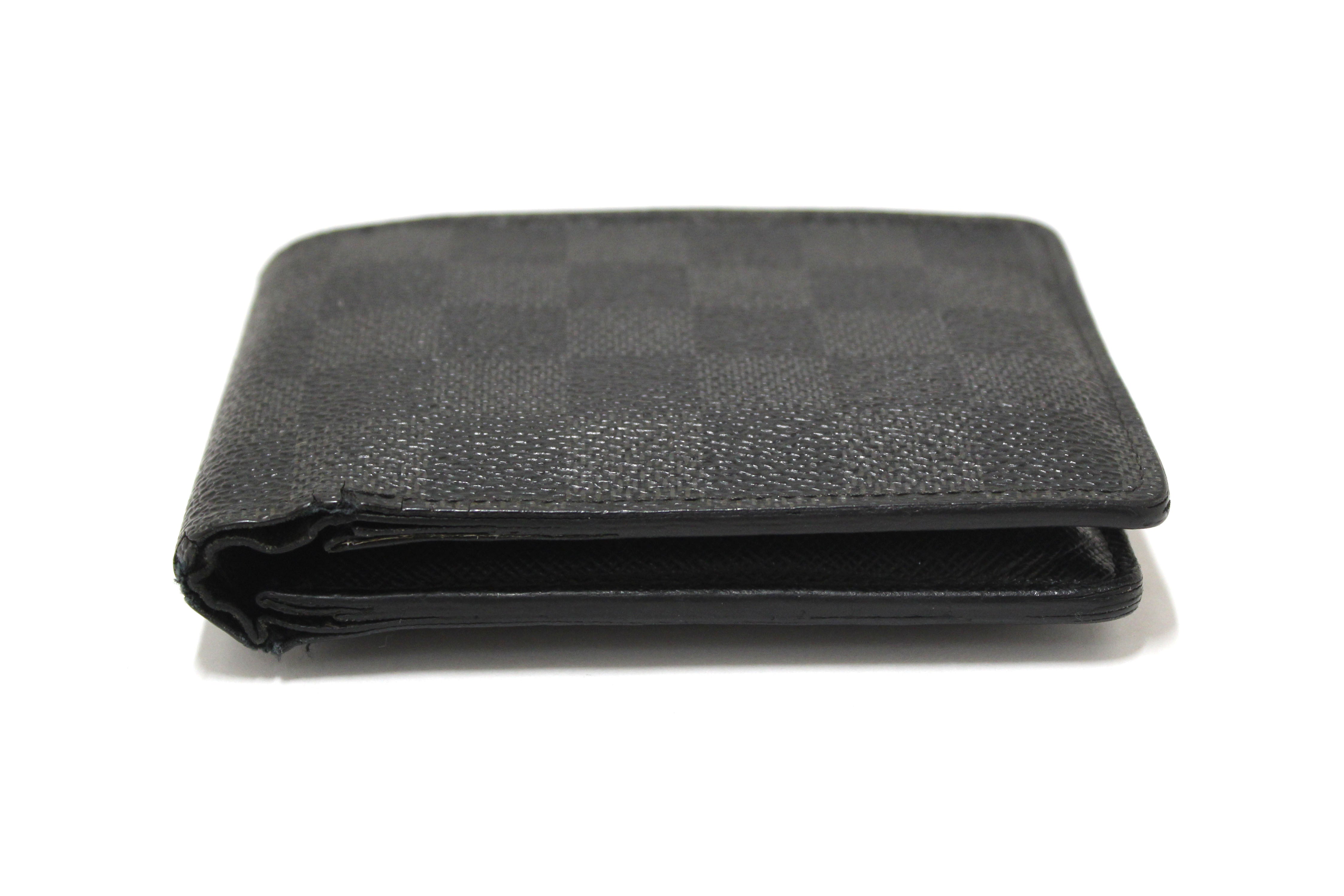 Authentic Louis Vuitton Damier Graphite Multiple Men's Wallet