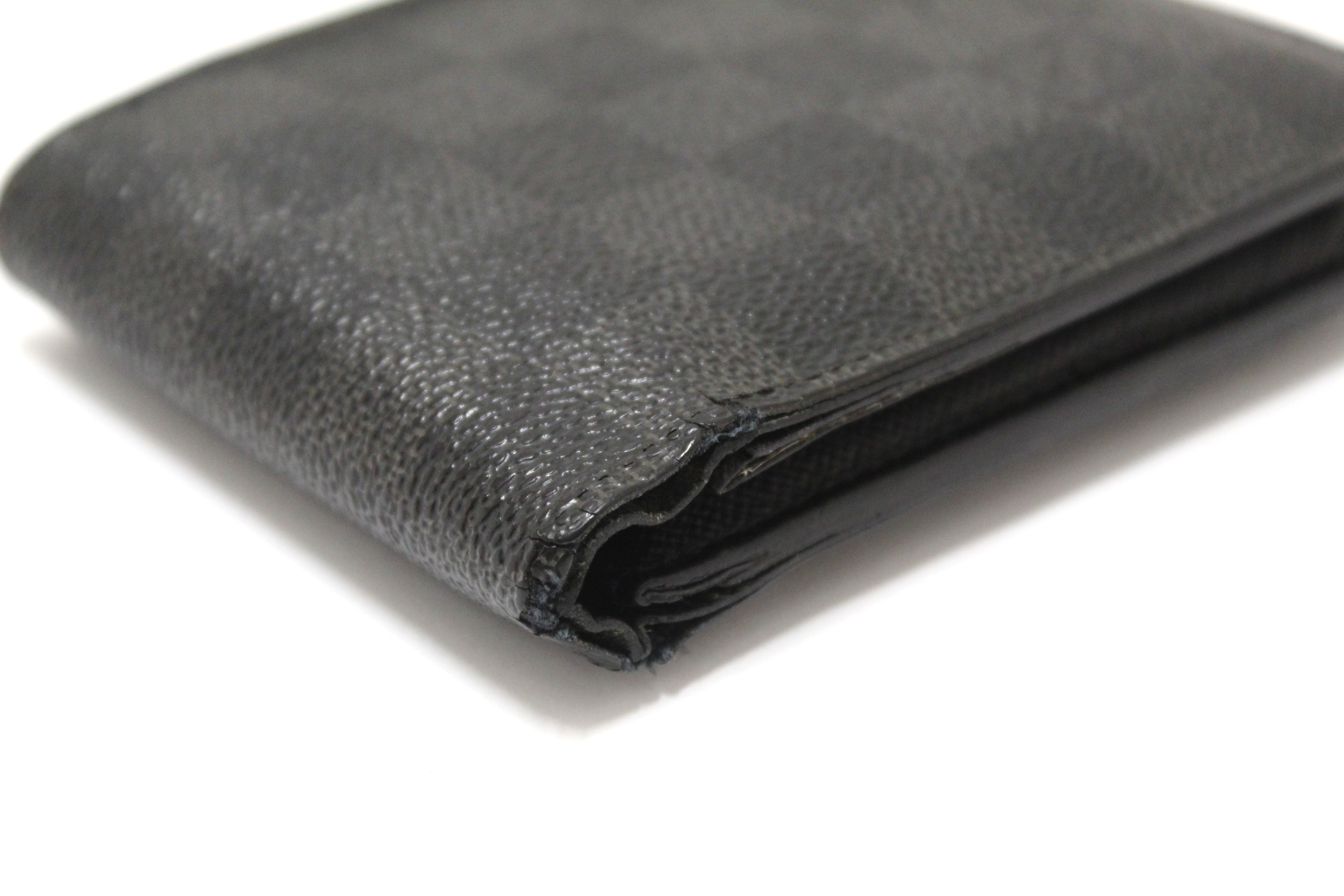 Authentic Louis Vuitton Damier Graphite Multiple Men's Wallet