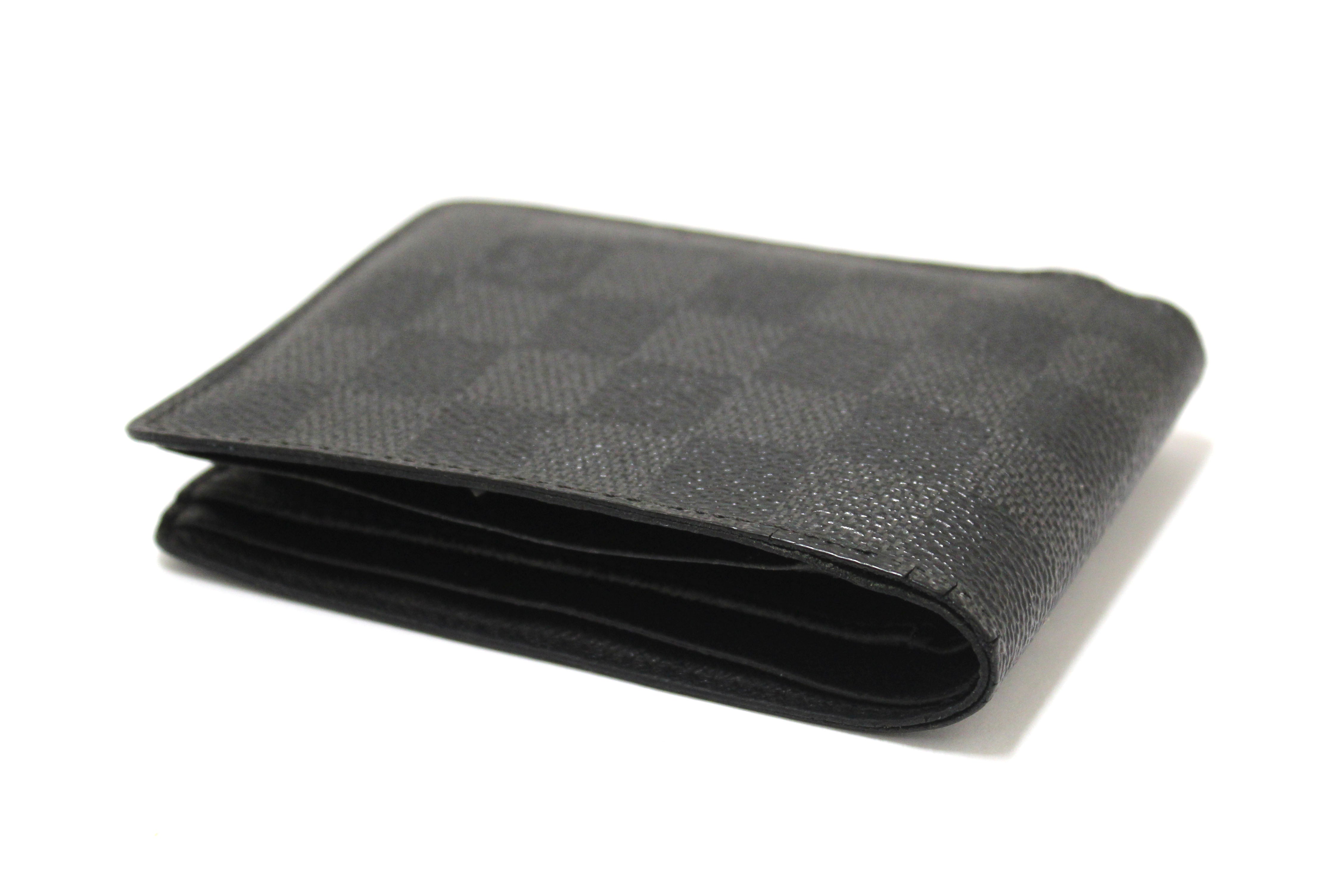 Authentic Louis Vuitton Damier Graphite Multiple Men's Wallet