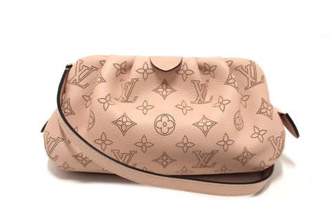 Authentic Louis Vuitton Pink Mahina Scala Pouch Crossbody Bag