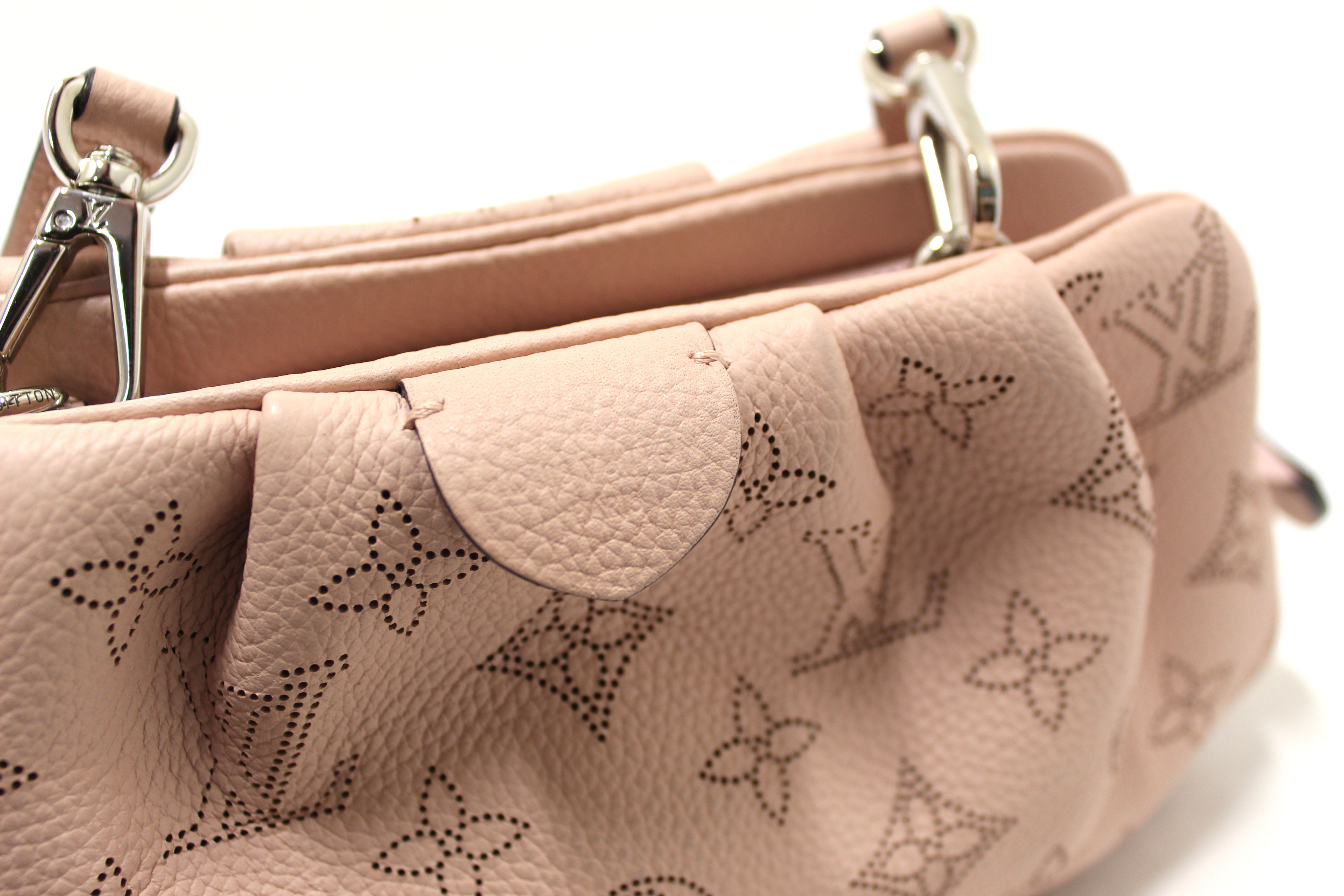 Authentic Louis Vuitton Pink Mahina Scala Pouch Crossbody Bag
