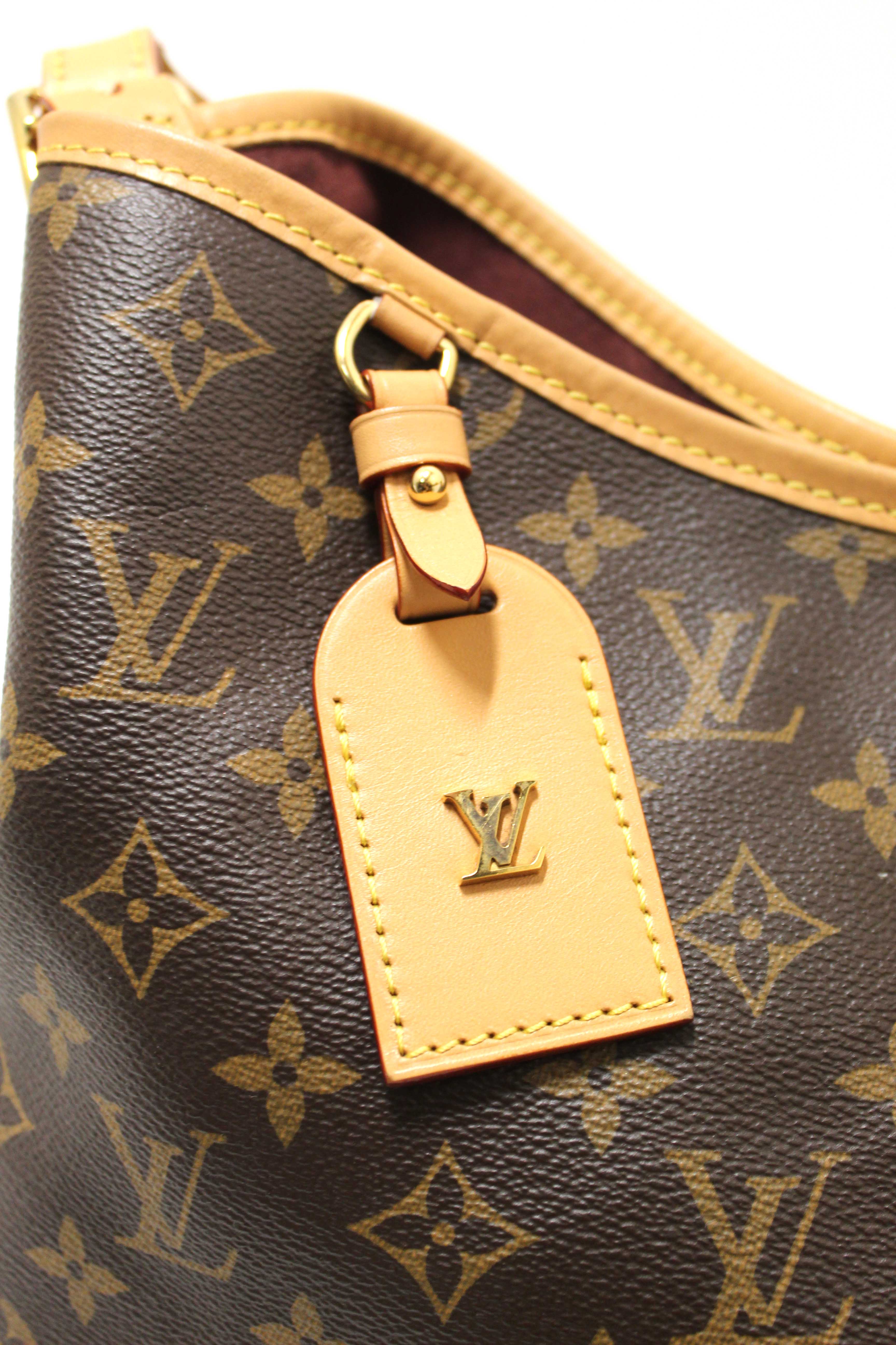 Authentic Louis Vuitton Classic Monogram CarryAll MM Hobo Shoulder Tote