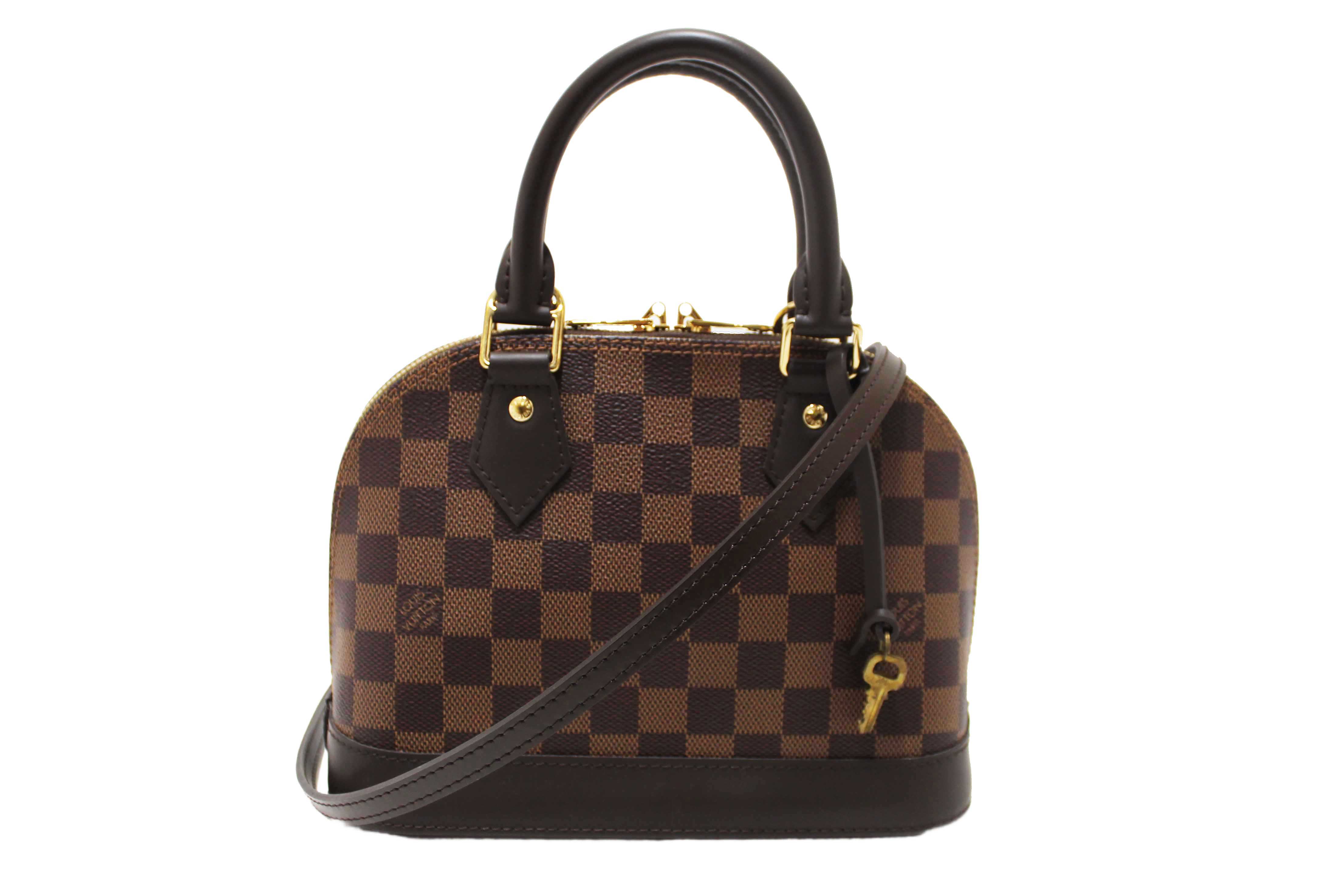 Authentic Louis Vuitton Damier Ebene Alma BB Handbag
