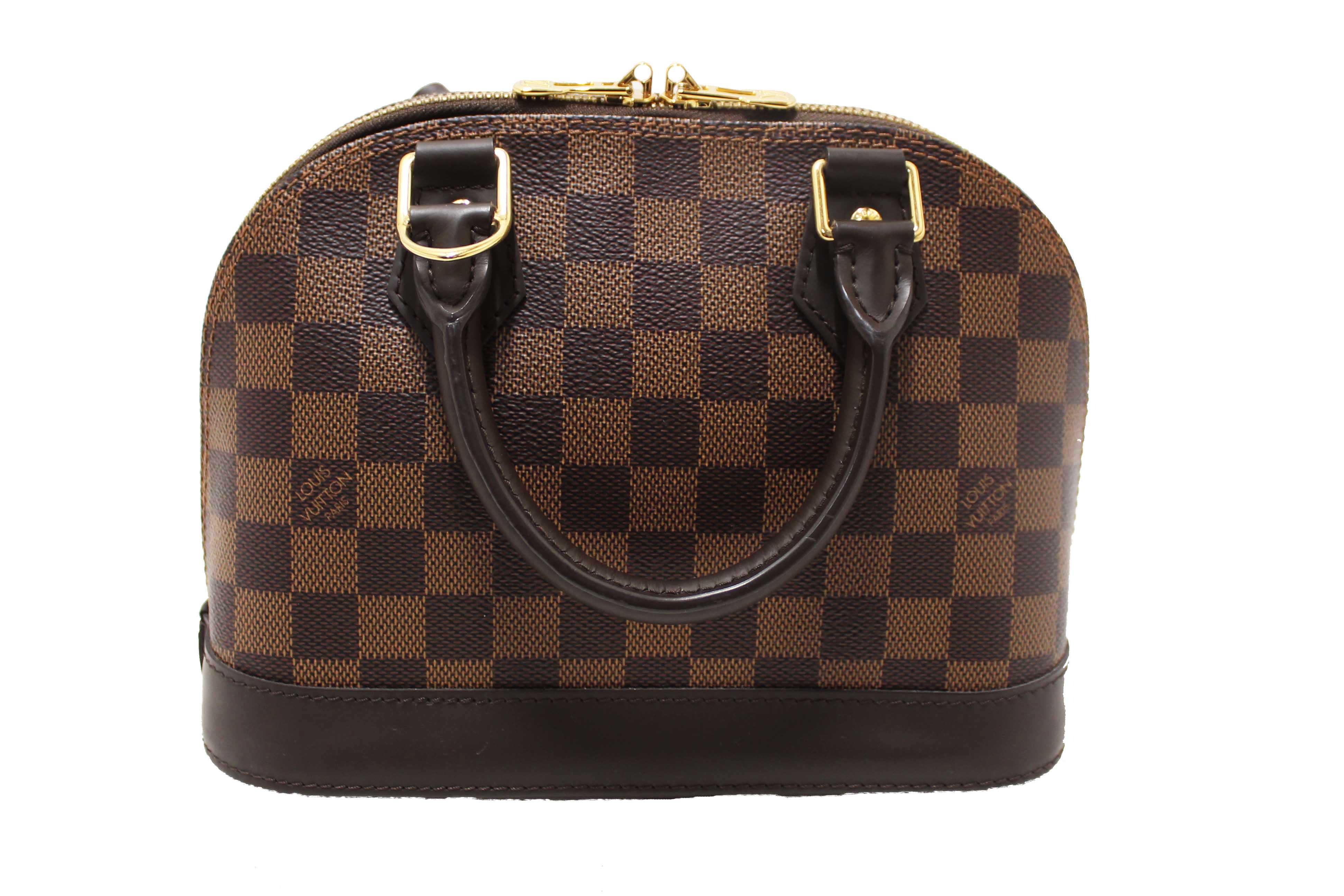 Authentic Louis Vuitton Damier Ebene Alma BB Handbag