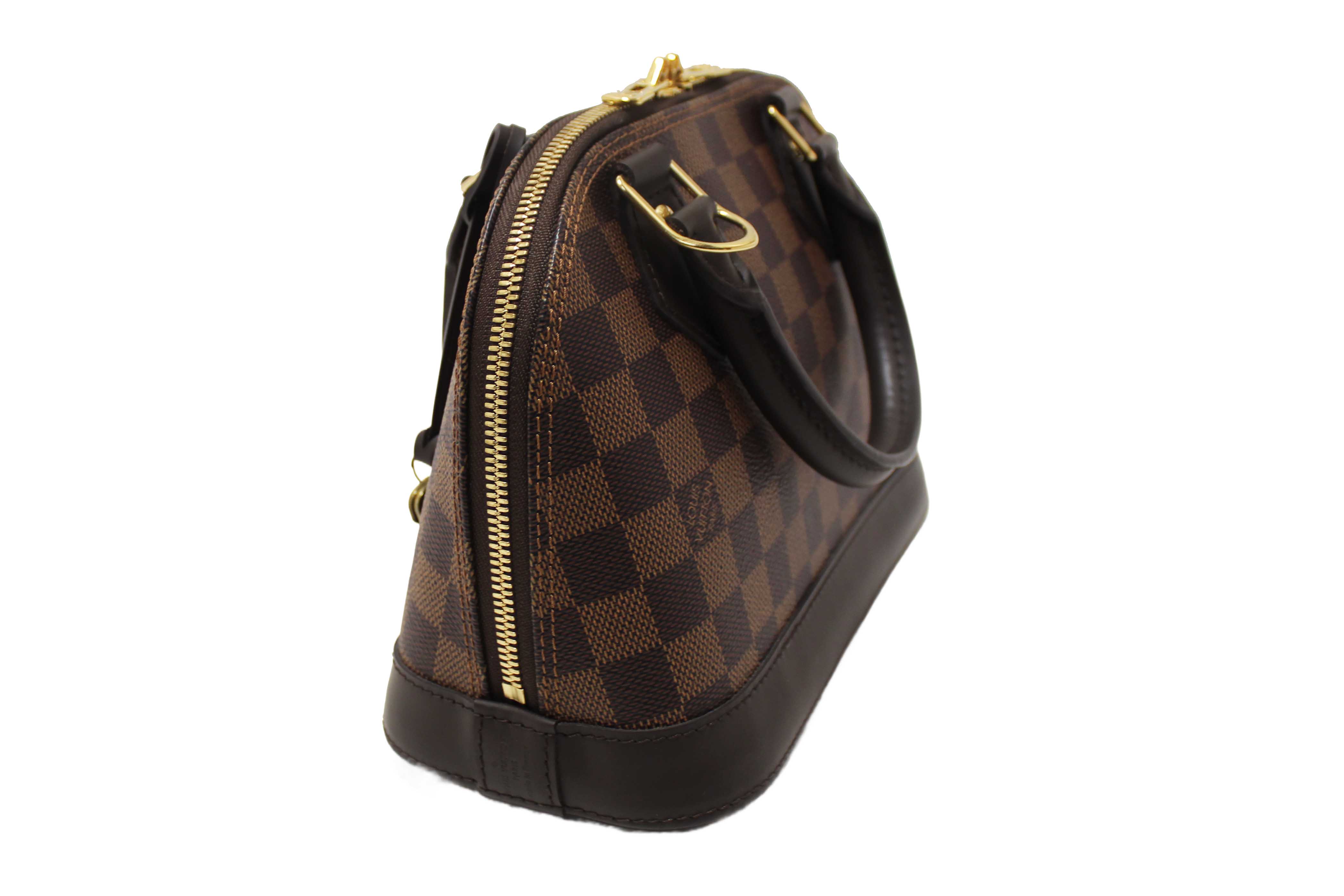 Authentic Louis Vuitton Damier Ebene Alma BB Handbag