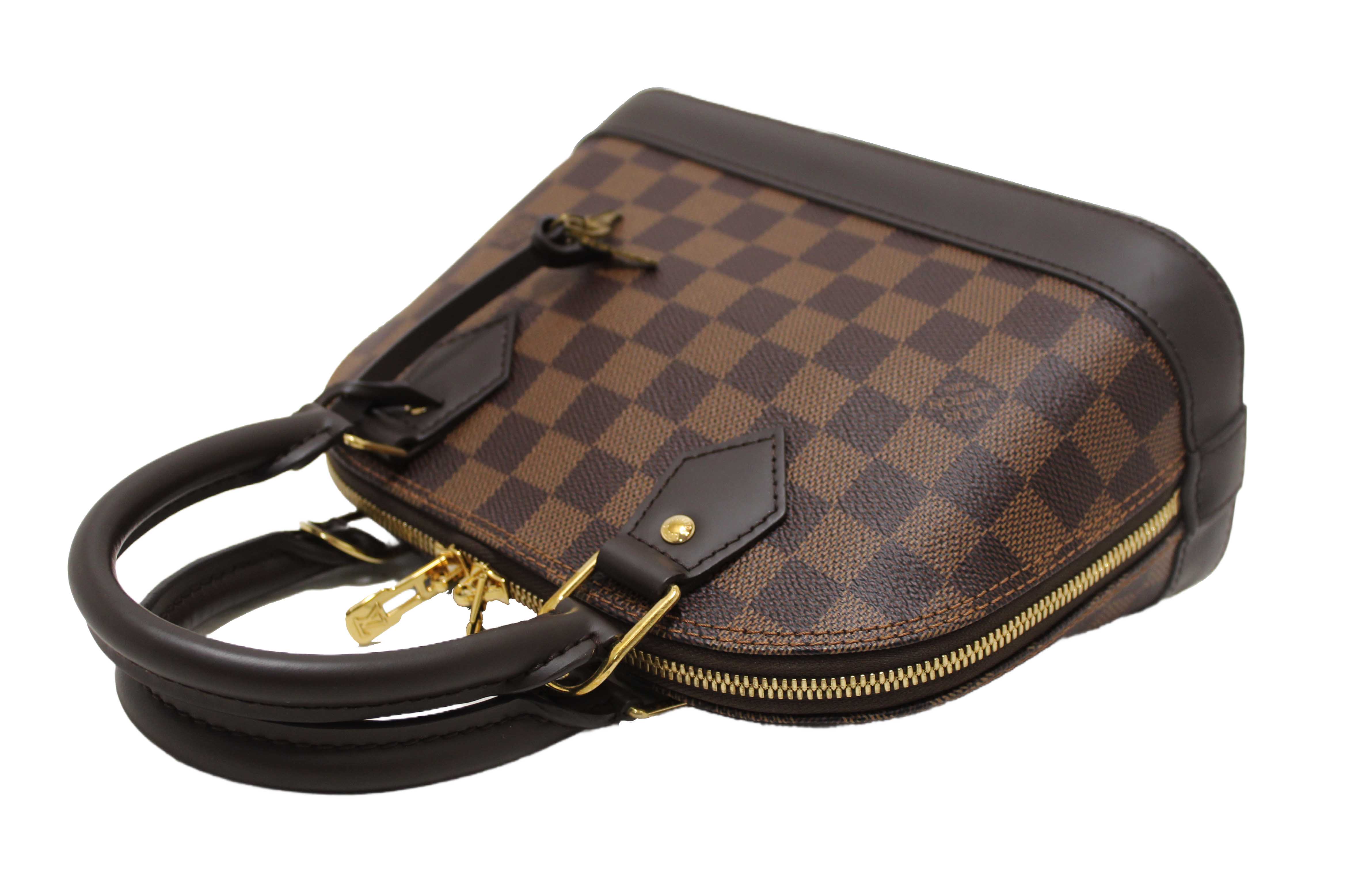 Authentic Louis Vuitton Damier Ebene Alma BB Handbag