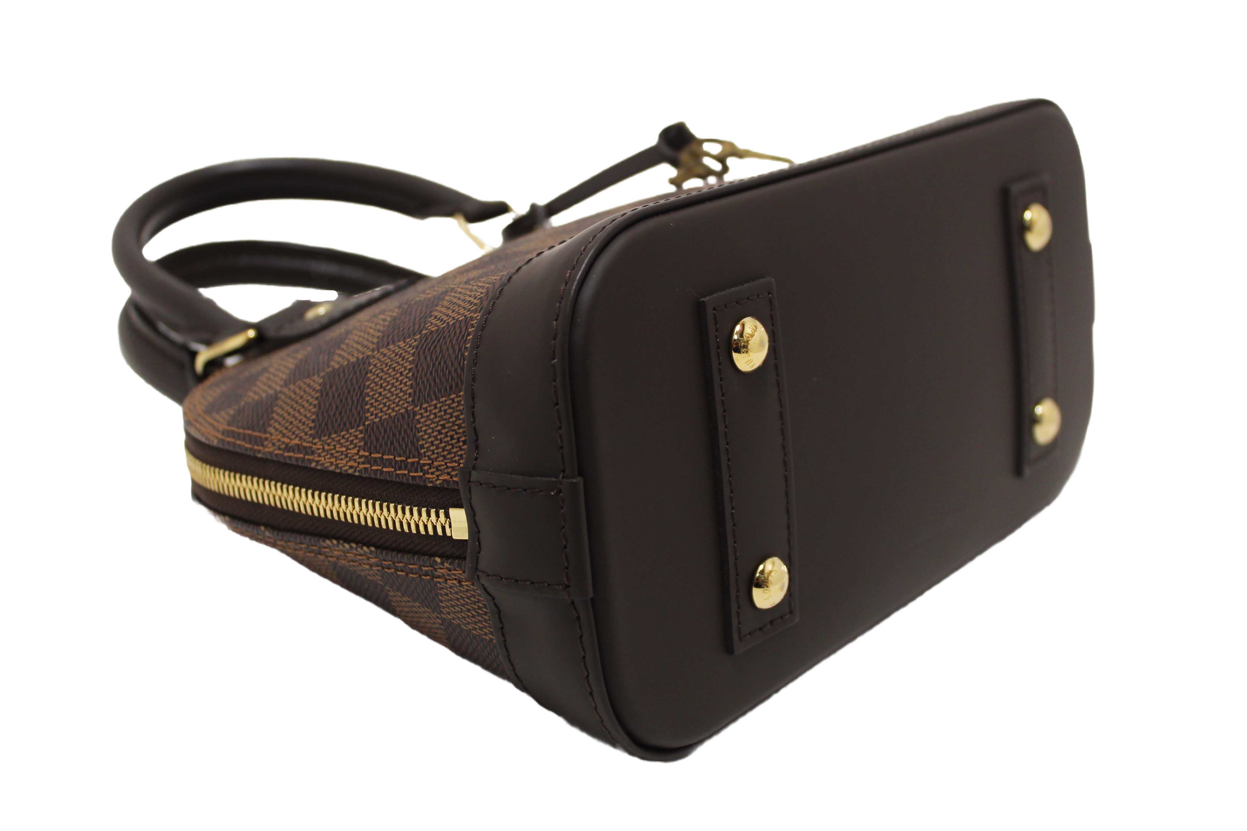 Authentic Louis Vuitton Damier Ebene Alma BB Handbag