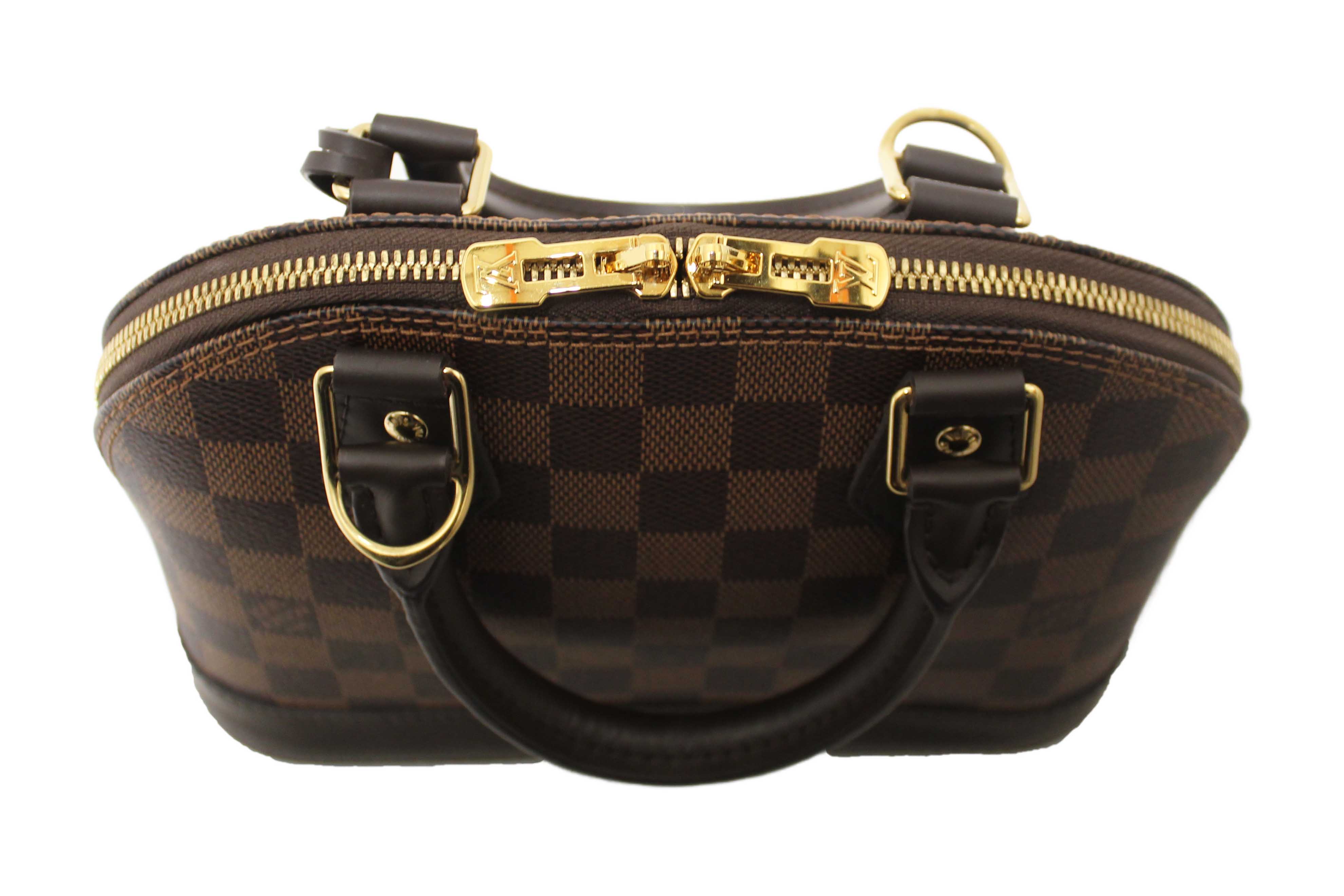 Authentic Louis Vuitton Damier Ebene Alma BB Handbag