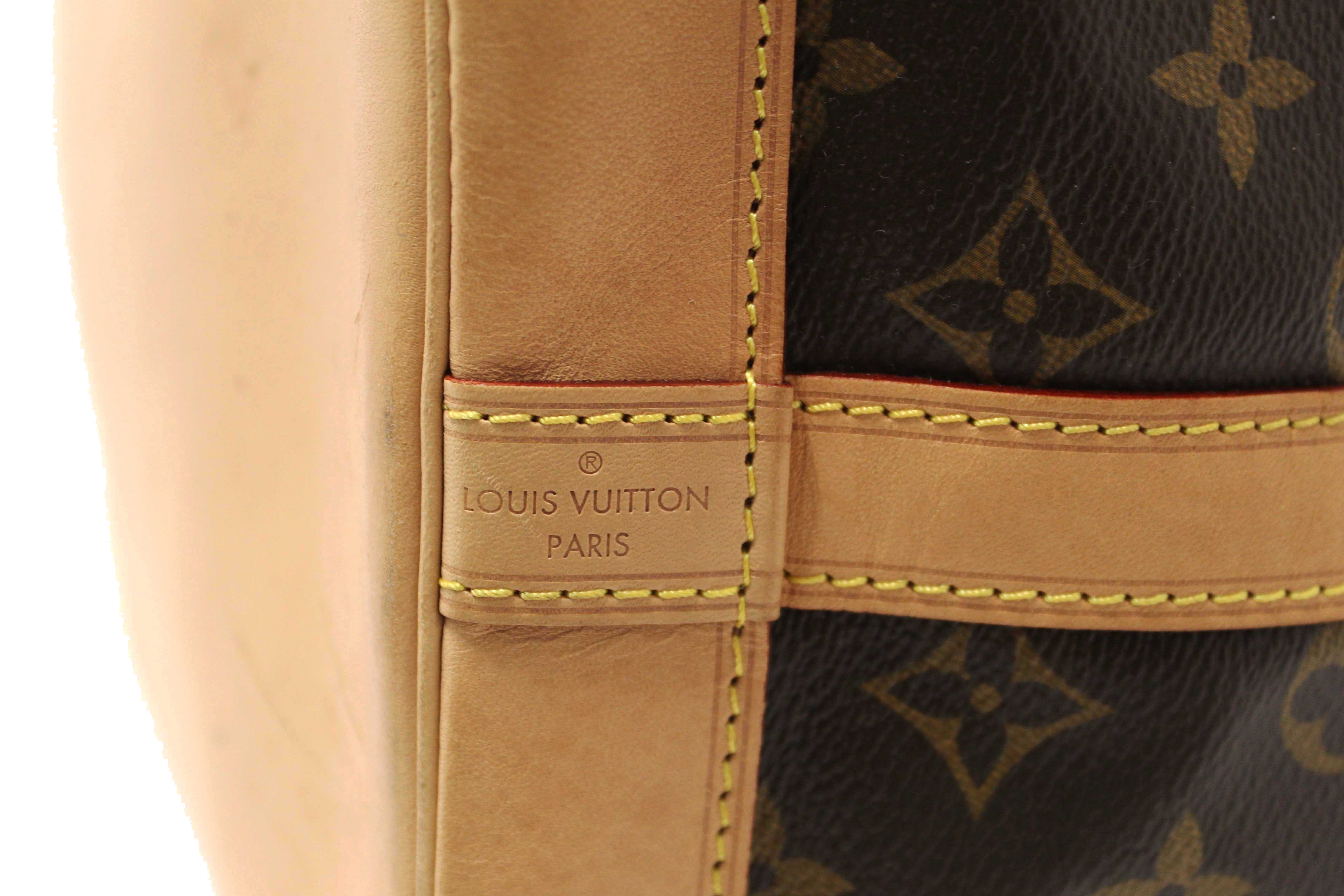 Authentic Louis Vuitton Classic Monogram Petit Noé Bucket Bag