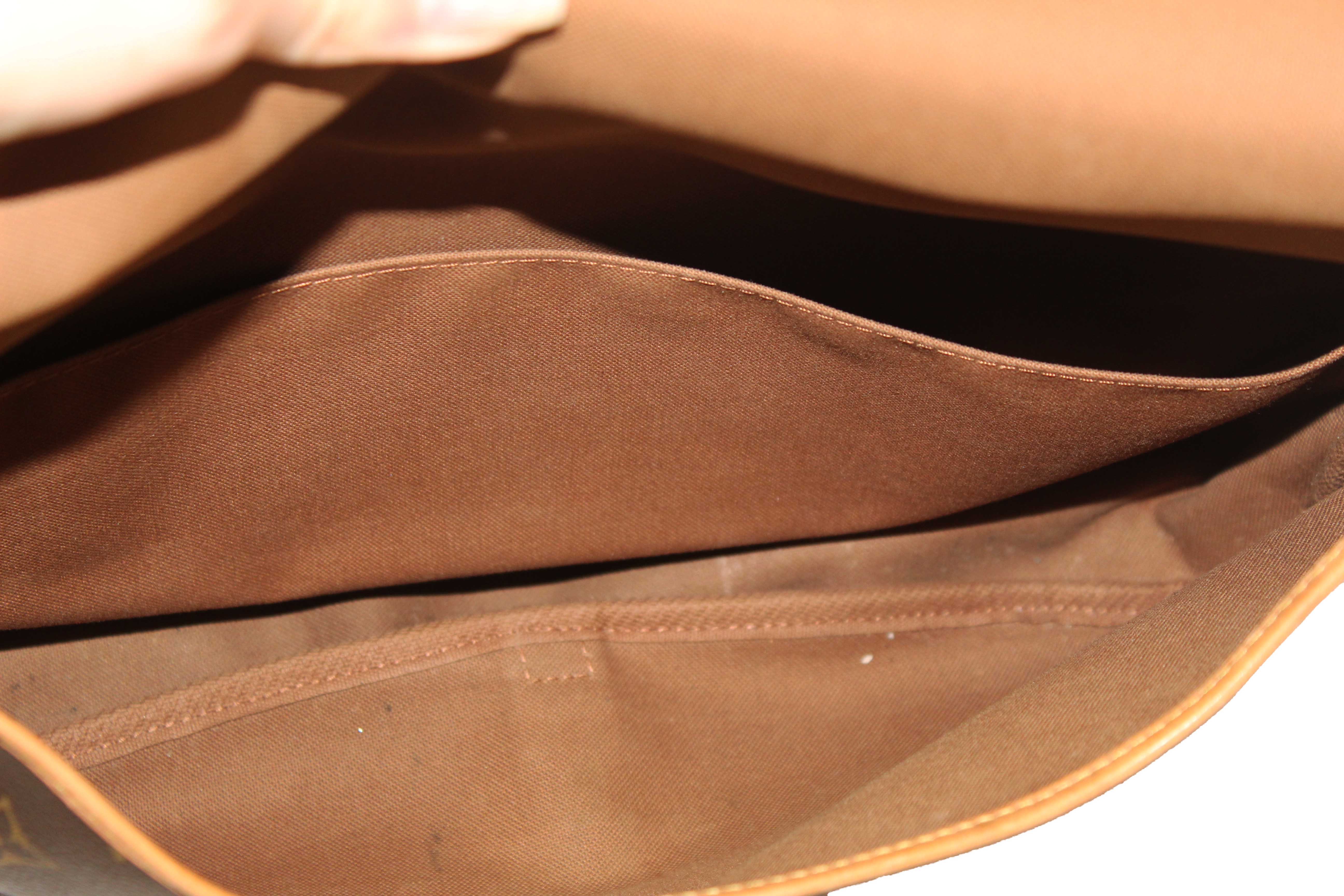 Authentic Louis Vuitton Classic Monogram Canvas Saumur 30 Messenger Bag