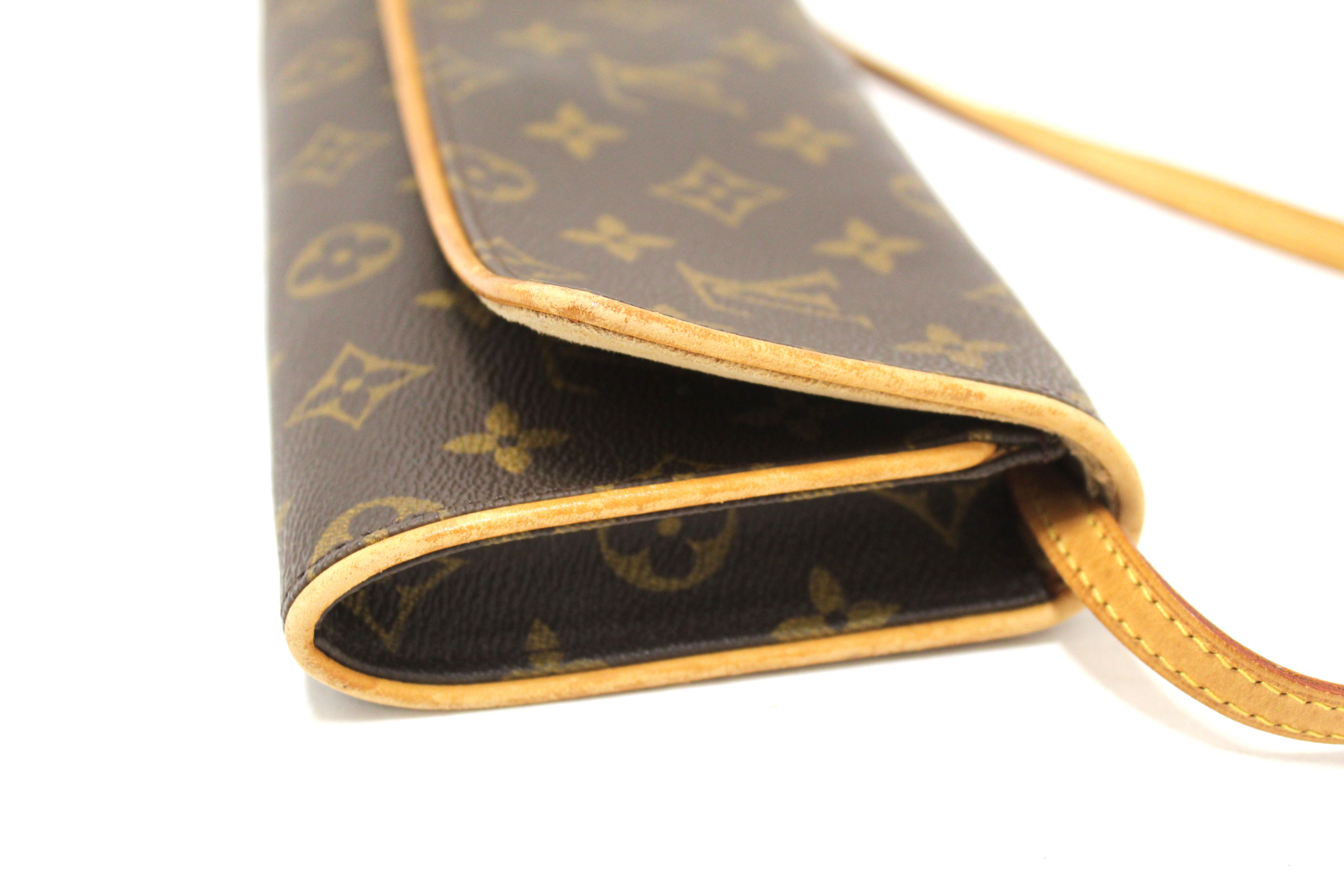 Authentic Louis Vuitton Classic Monogram Pochette Twin GM Bag