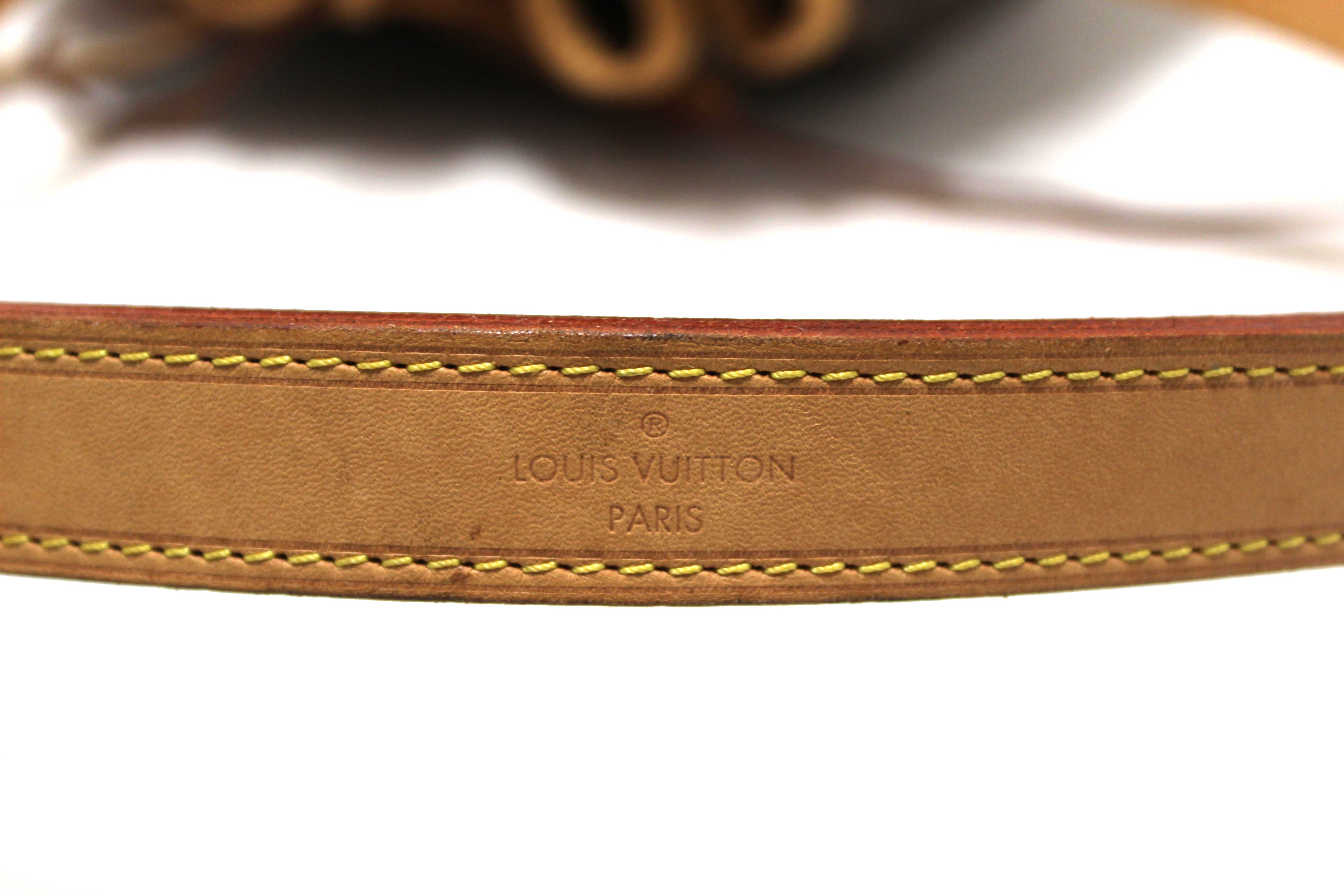 Authentic Louis Vuitton Classic Monogram Noe Bucket Drawstring Tote Bag