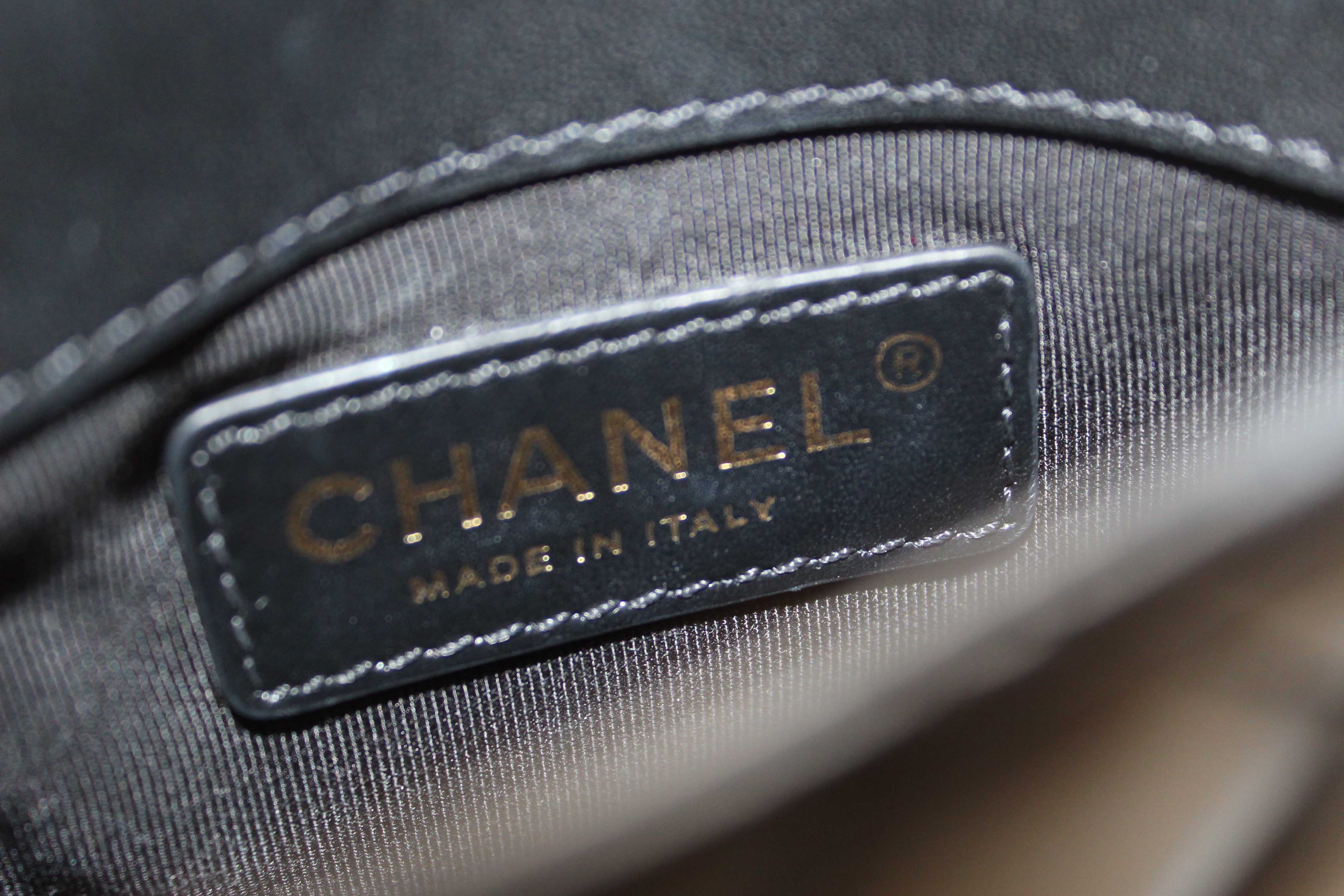 Authentic Chanel Black Quilted Calfskin Leather Double Side Pack Flap Bag