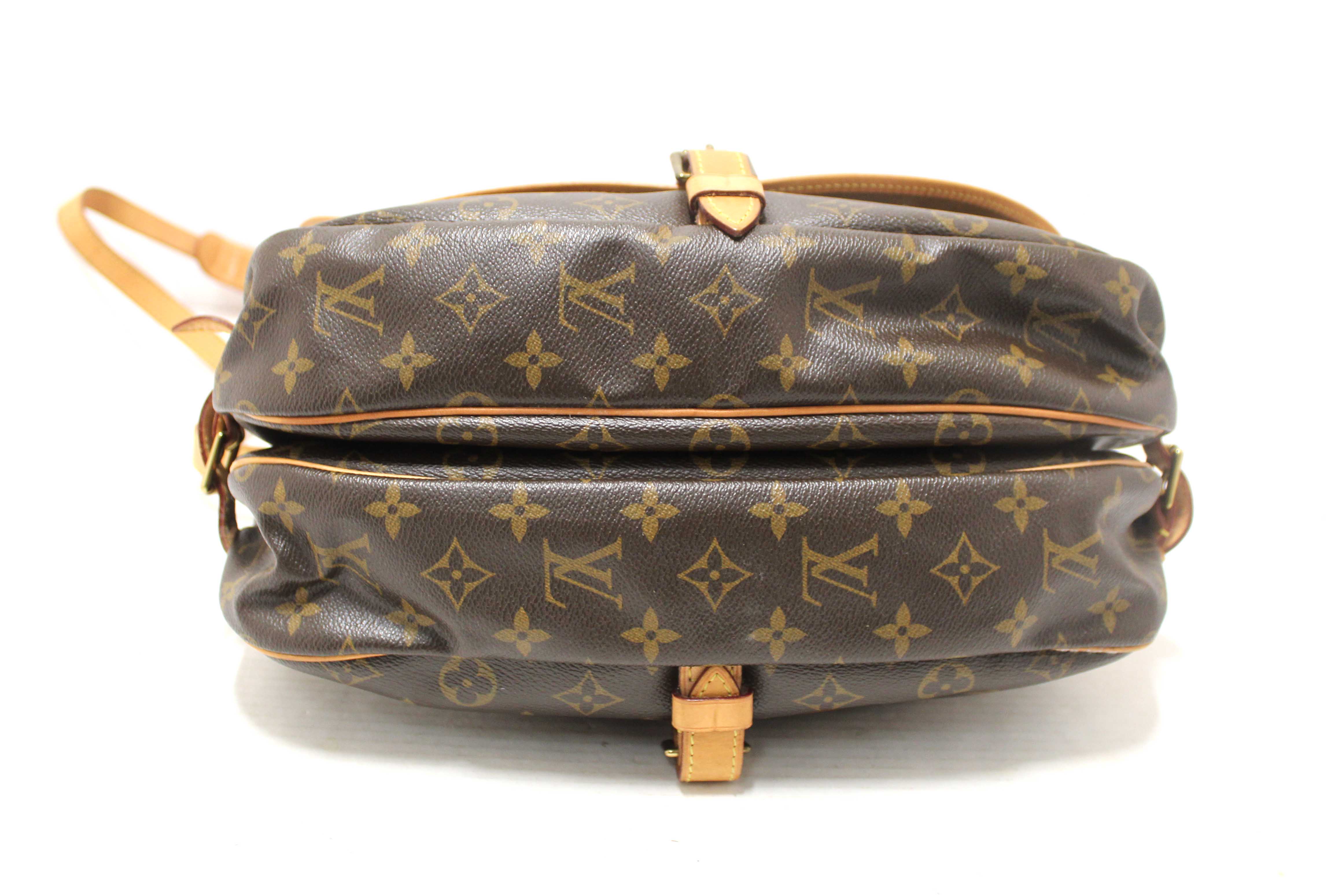 Authentic Louis Vuitton Classic Monogram Canvas Saumur 30 Messenger Bag